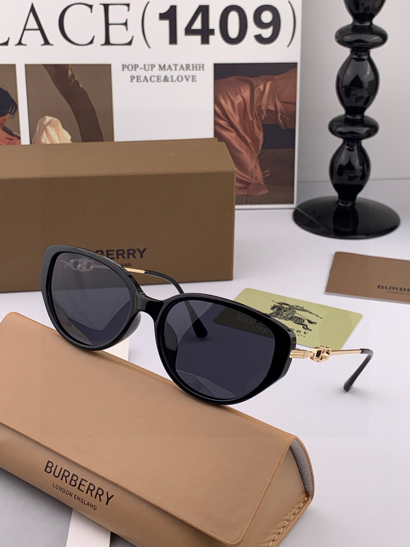 【偏光系列太阳镜】🎈原版出货 巴宝莉网红超爆款💙经典奢华全球风[强][酷][亲亲] 时尚方框太阳镜[得意