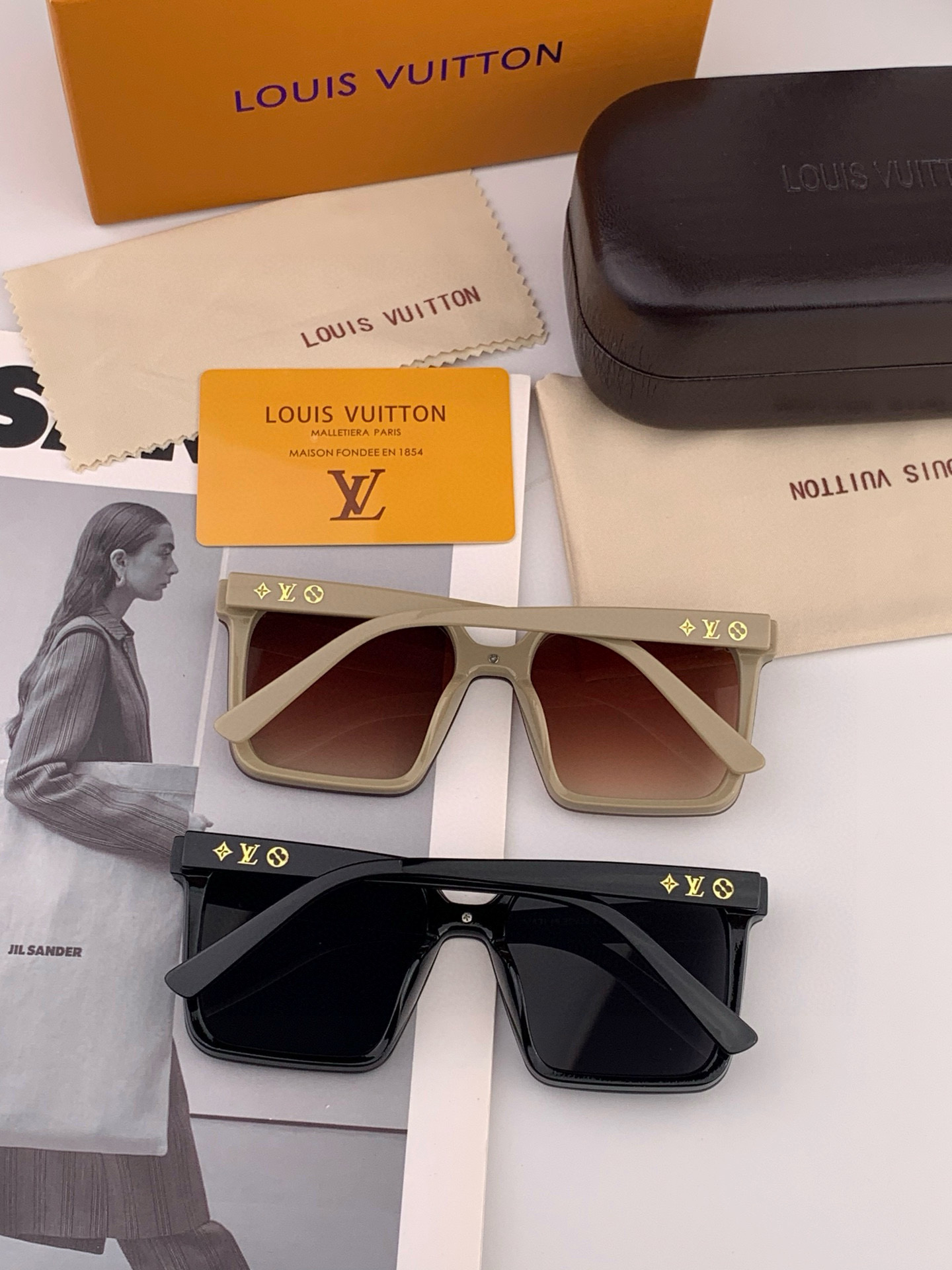 🔺LV🔻2025早春新款，众多明星同款[色]LV‼️‼️新款大框墨镜 ，🌈🌈宝丽来超清太阳镜🔝🔝型号：L