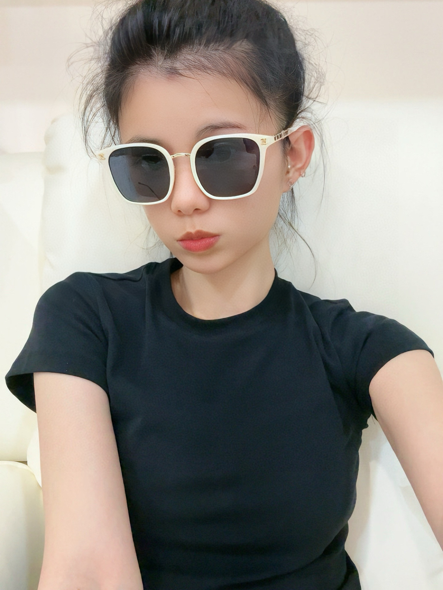 🔺CHANEL🔻2025官方早春新款，众多明星同款[色]香奈儿‼️‼️新款大框墨镜 ，🌈🌈宝丽来超清太阳