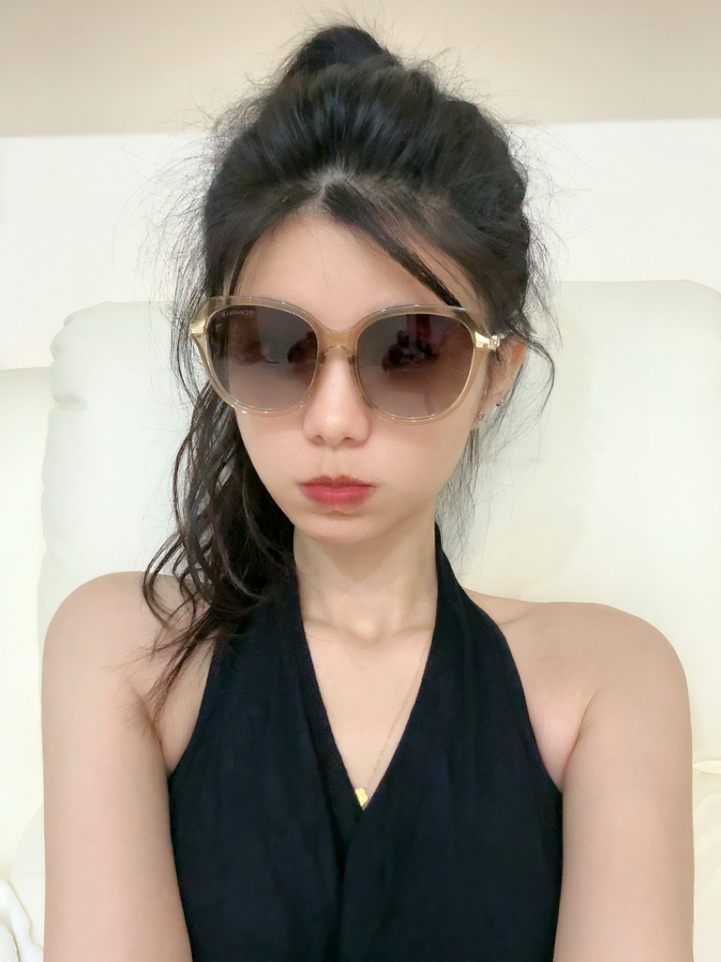 TR版本-偏光【独家大牌太阳镜无滤镜‼实拍上架 香奈儿官网最新发布新款太阳镜🕶，注意⚠我们是高清镜片 型