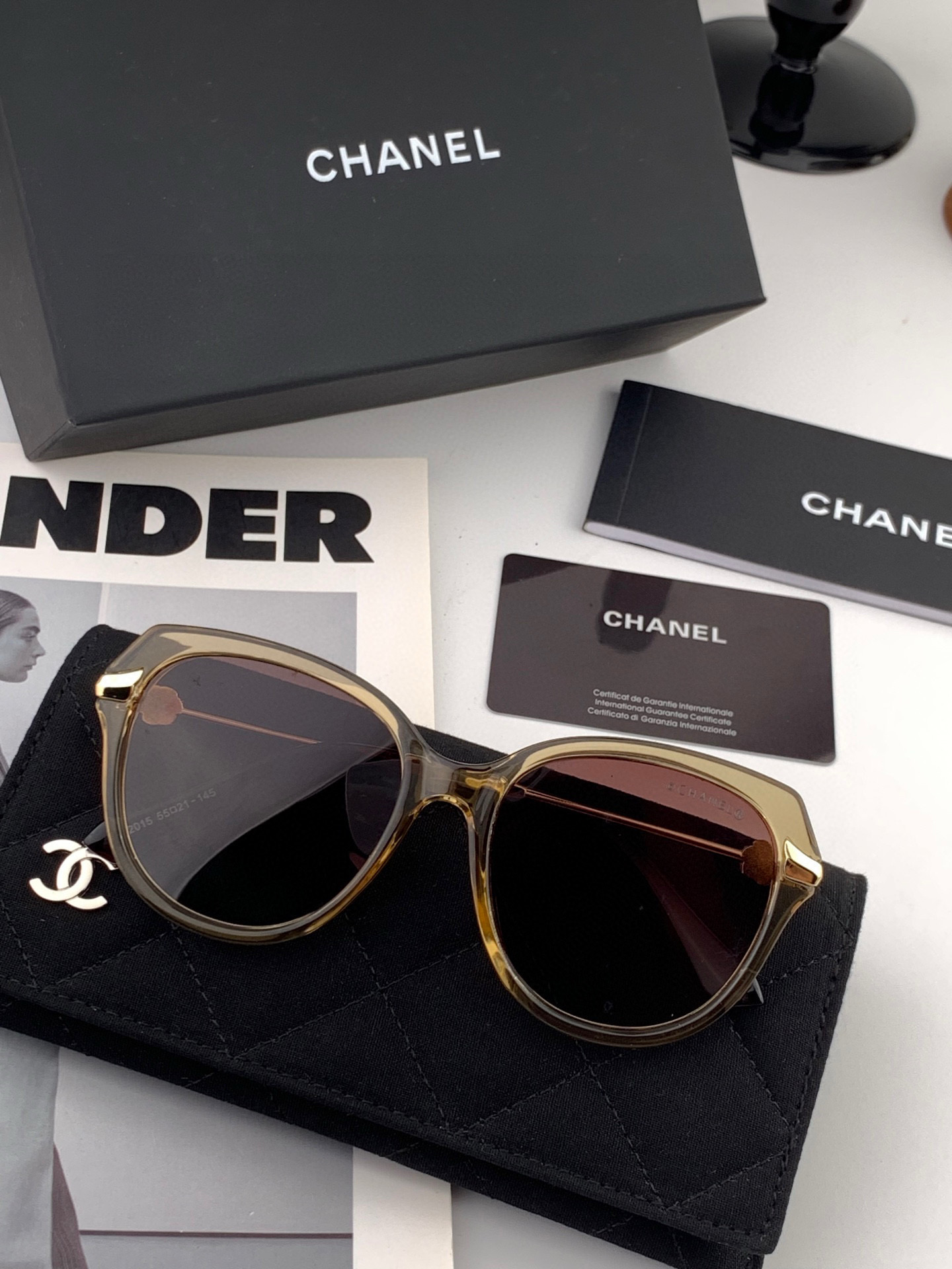 TR版本-偏光【独家大牌太阳镜无滤镜‼实拍上架 香奈儿官网最新发布新款太阳镜🕶，注意⚠我们是高清镜片 型