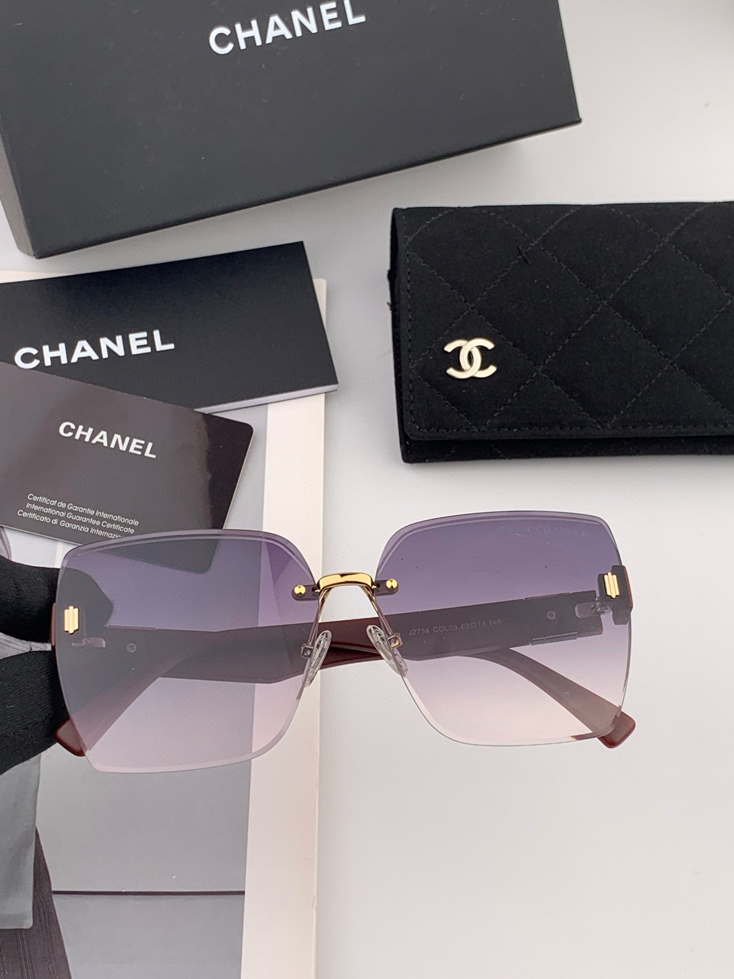 【TR偏光系列】Chanel大框太阳镜墨镜 经典的方框设计，不挑脸型，无论搭配大衣还是连衣裙都非常显气质