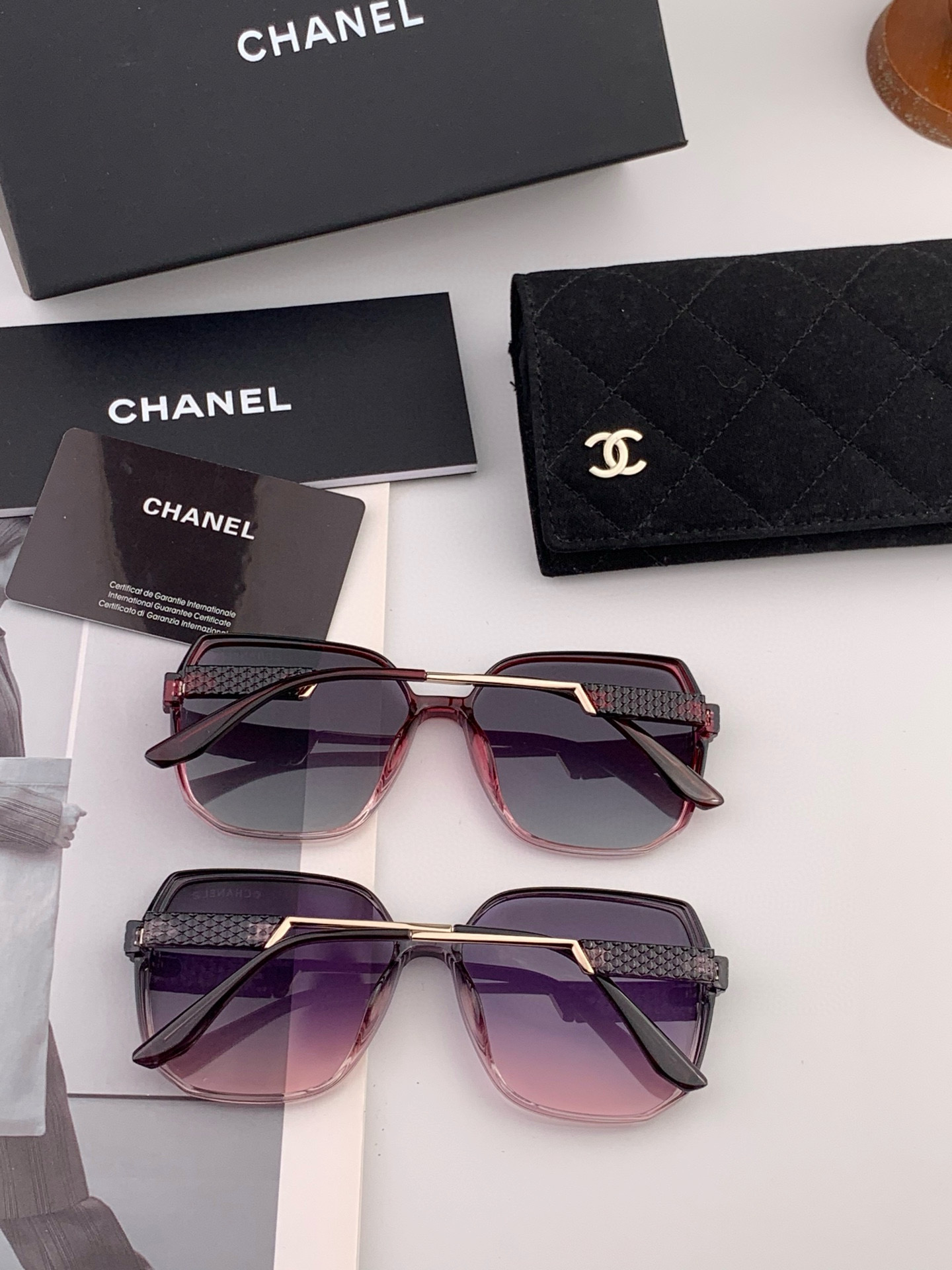 【TR偏光系列】Chanel大框太阳镜墨镜 经典的方框设计，不挑脸型，无论搭配大衣还是连衣裙都非常显气质