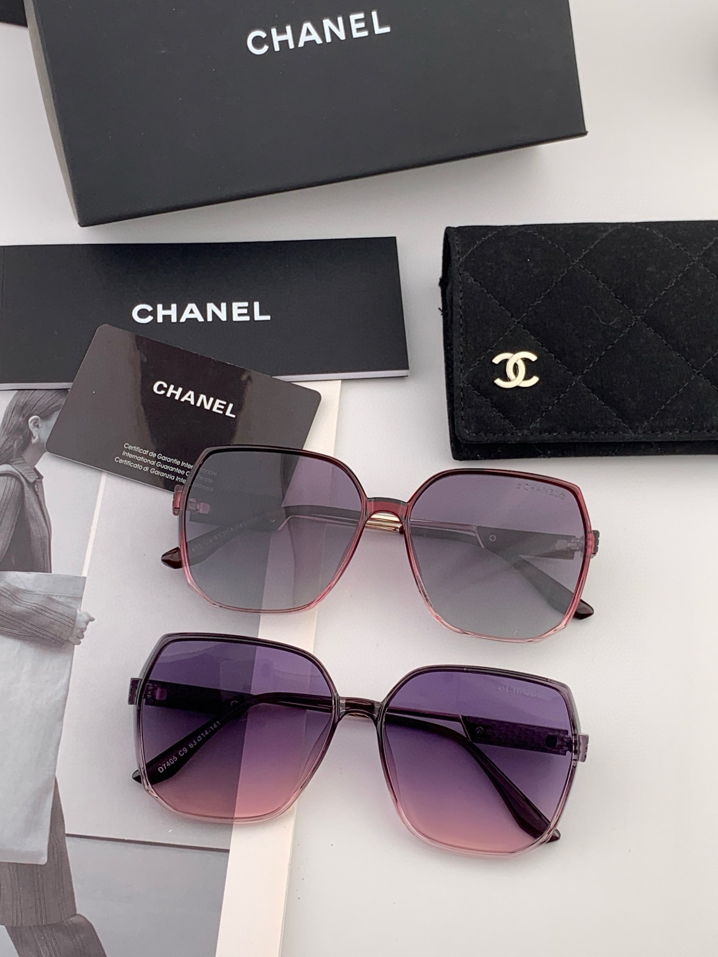 【TR偏光系列】Chanel大框太阳镜墨镜 经典的方框设计，不挑脸型，无论搭配大衣还是连衣裙都非常显气质