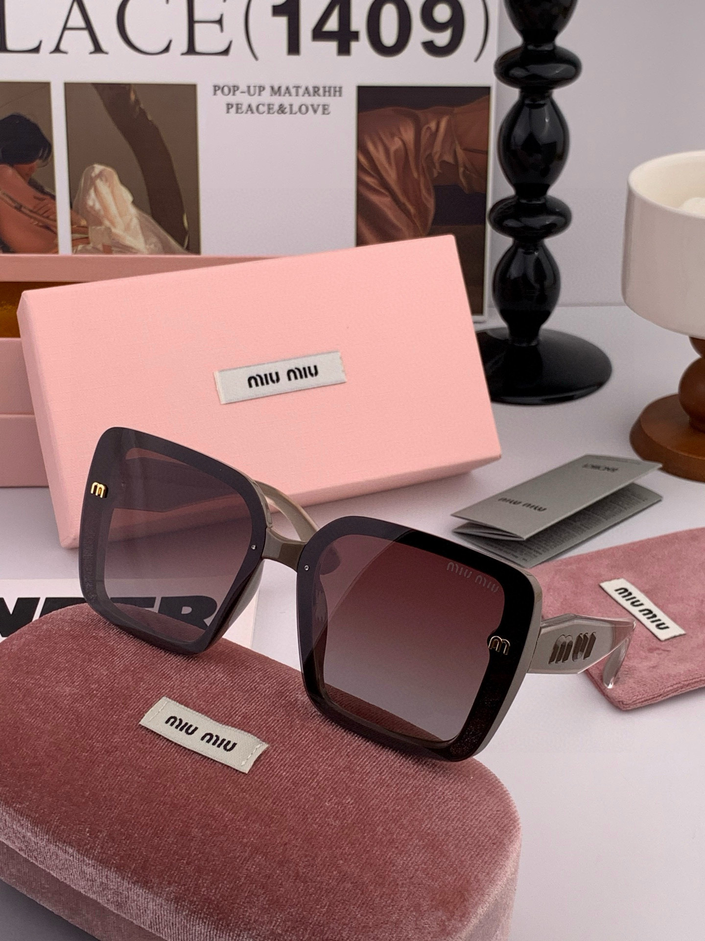 MIUMIU/缪缪🖇🖇2025🌟闪耀新款璀璨登台 ❤❤太阳镜潮品 精致个性设计简约时尚 专柜品质值得拥有