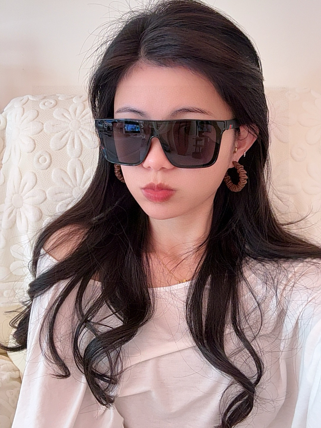 Gucci 🔥 高品质男女款墨镜 👍 🔥 开车钓鱼都可 🔥百搭显瘦墨镜韩版男士飞行员大框司机开车防紫外线