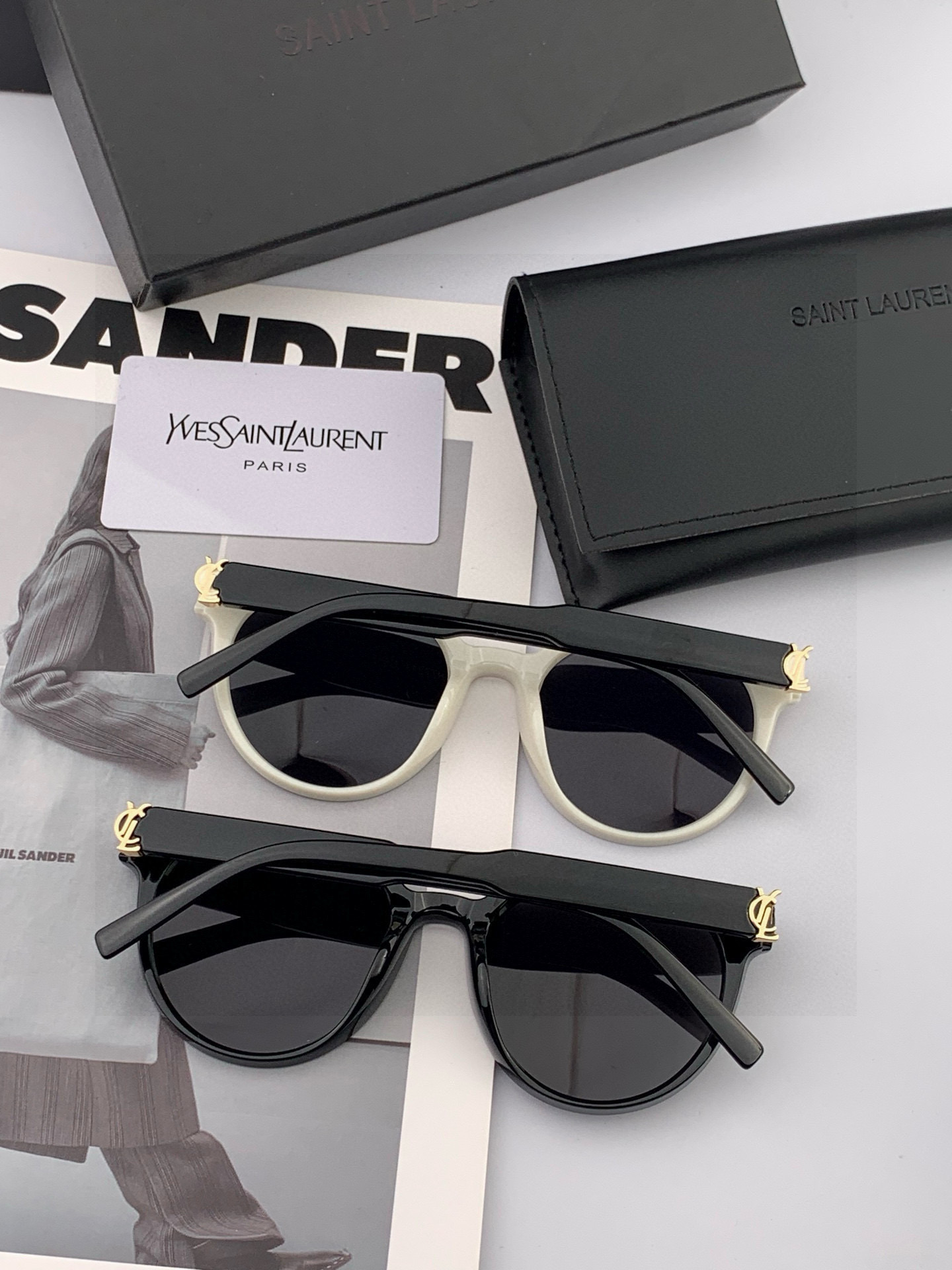 👑 【新款】🕶🔝🔝🔝🎁🎁🎁时尚百搭 超显脸小 佩戴舒适品牌:Ysl 圣罗兰 💎 材质: 加厚偏光镜片型号
