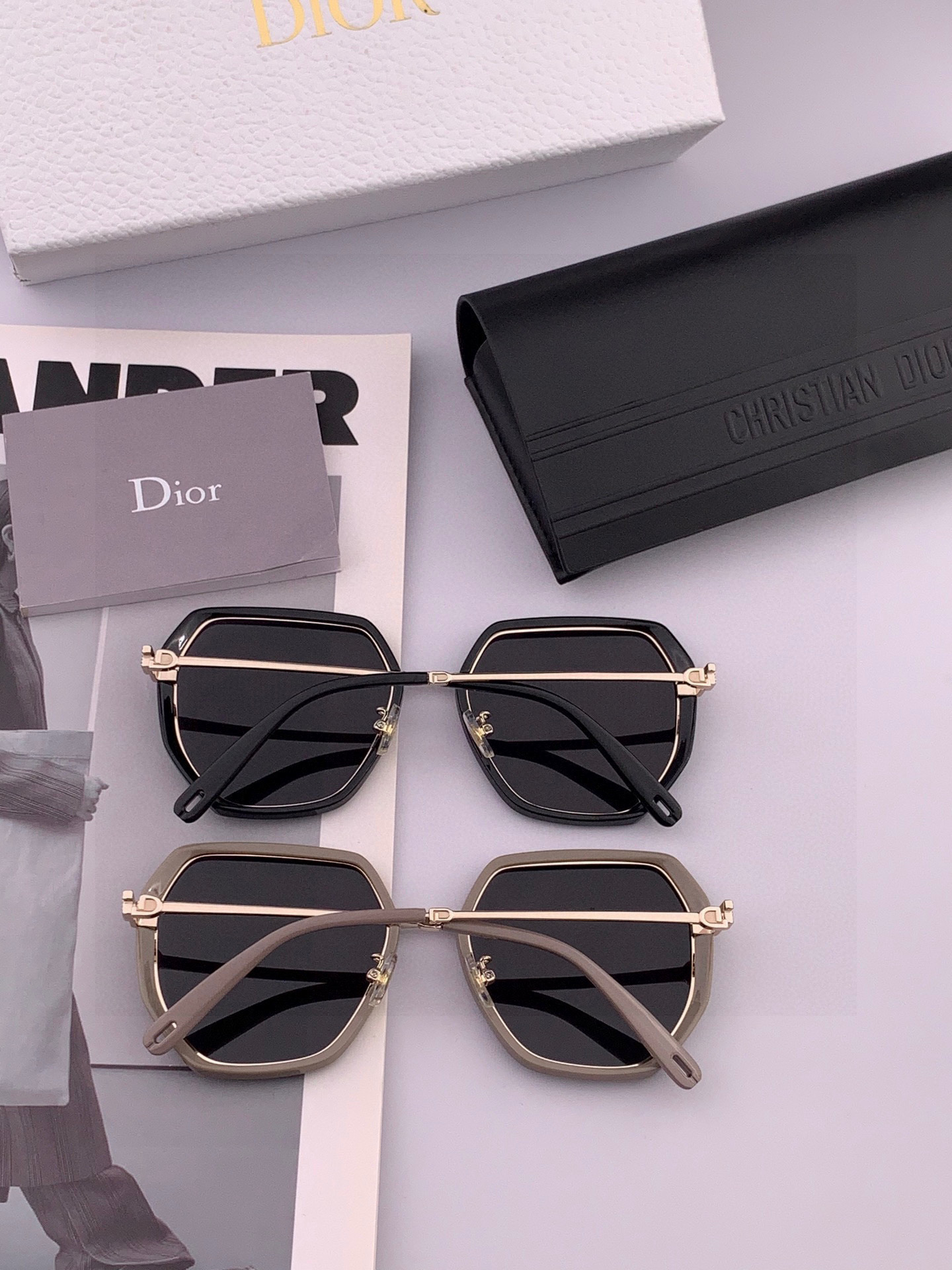 【DIOR】2025新款潮流爆款 时尚方框太阳镜 佩戴舒适 网红潮款墨镜 女士高清加厚偏光太阳镜🕶️ 🎉