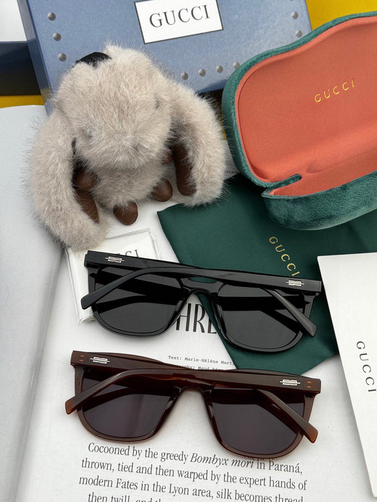 🔺 【GUCCI-偏光太阳镜】2025开春新款 潮流爆款 时尚方框偏光太阳镜 高品质 佩戴舒适 网红潮款