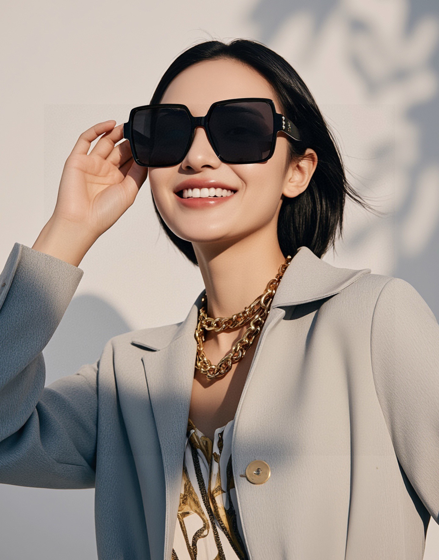 【CHANEL】香奈儿 2025新款潮流爆款 时尚方框太阳镜 佩戴舒适 网红潮款墨镜 女士高清加厚偏光太