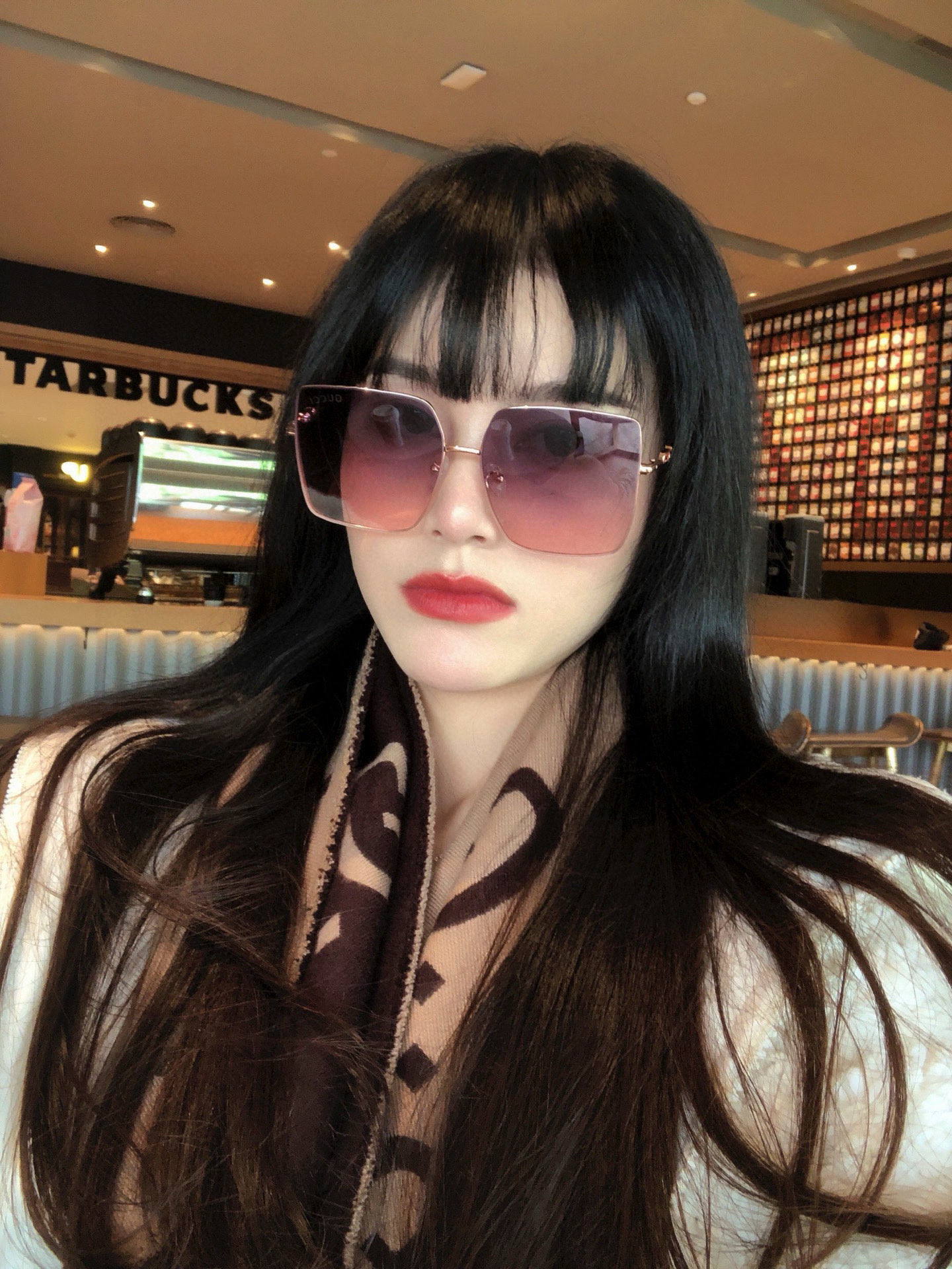 GUCCI-古驰意大利进口🇮🇹2025时尚潮流奢华装饰太阳眼镜 高清偏光太阳镜明星海报款 超高复杂工艺 