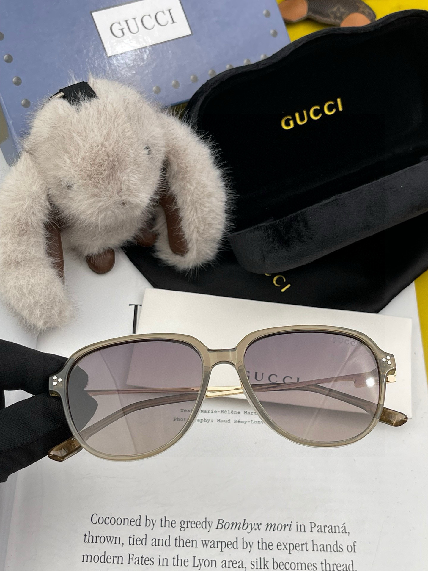 🔺 【GUCCI】2025开春新款 潮流爆款 时尚方框偏光太阳镜 高品质 佩戴舒适 网红潮款墨镜 女士高