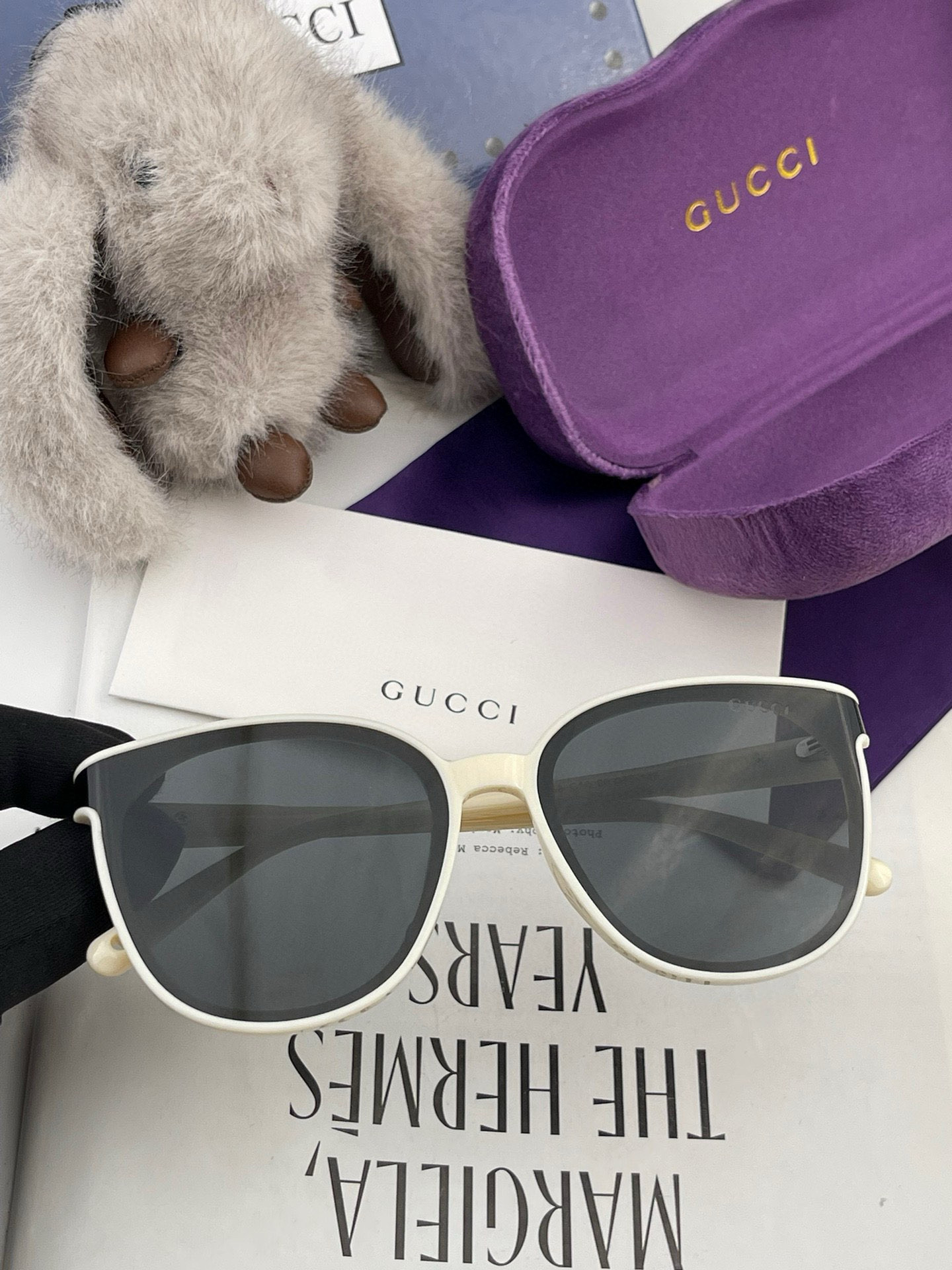🔺 【GUCCI】2025开春新款 潮流爆款 时尚圆框偏光太阳镜 高品质 佩戴舒适 网红潮款墨镜 女士高