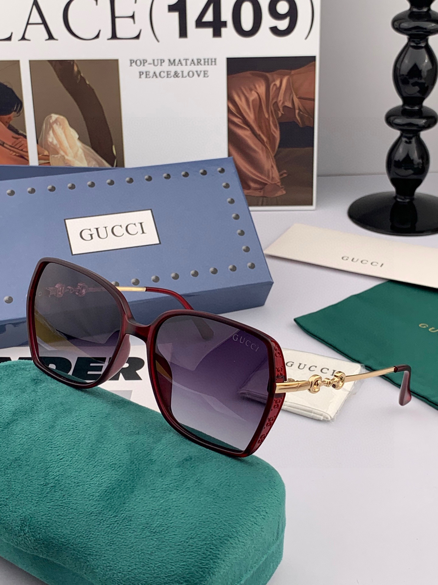 Gucci墨镜2025新款 🔥 方框设计再优雅的同时还能在视觉上修饰脸型，敲显脸小，不挑脸型 复古的马衔