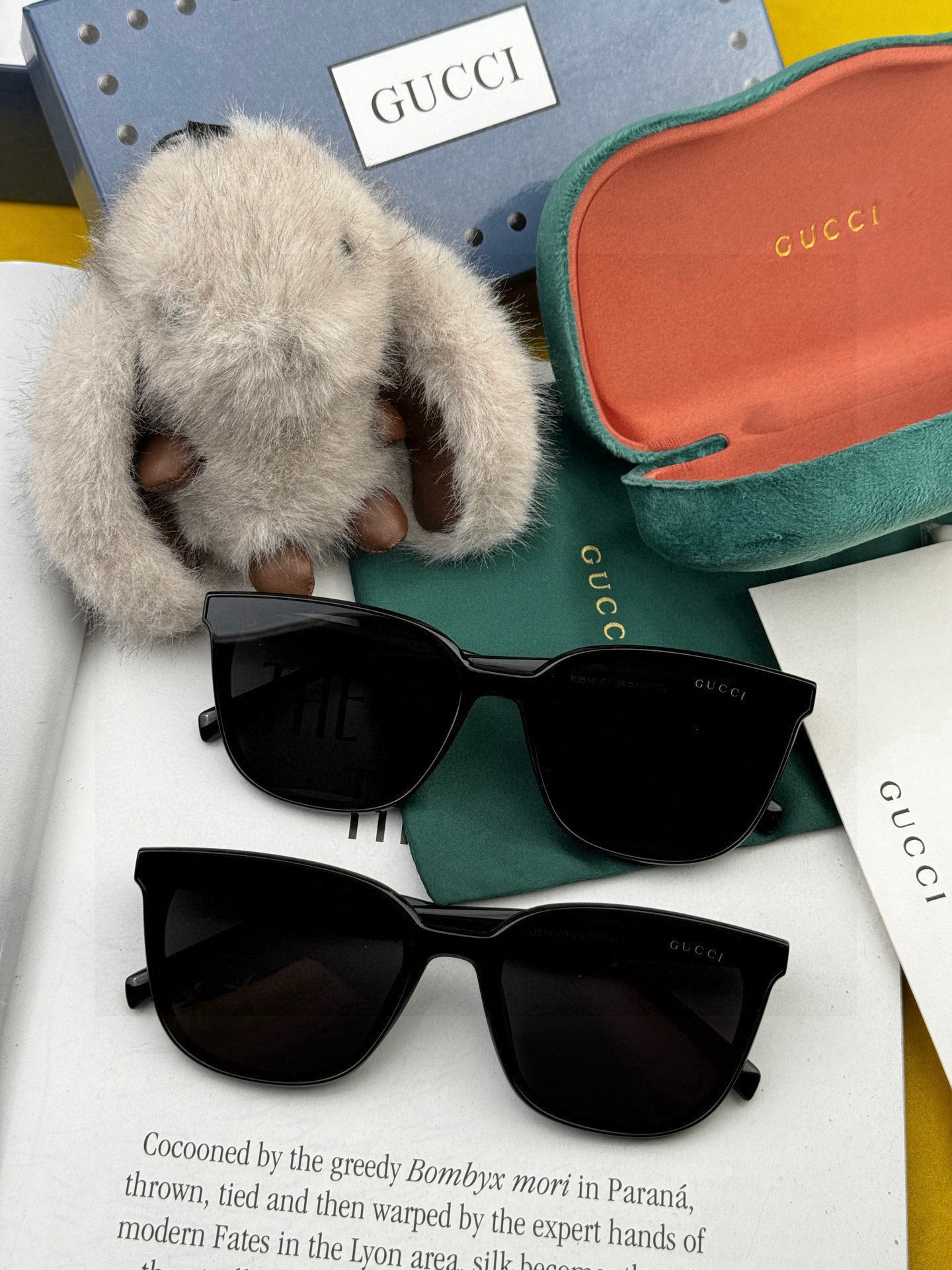 🔺 【GUCCI】2025开春新款 潮流爆款 时尚方框偏光太阳镜 高品质 佩戴舒适 网红潮款墨镜 女士高