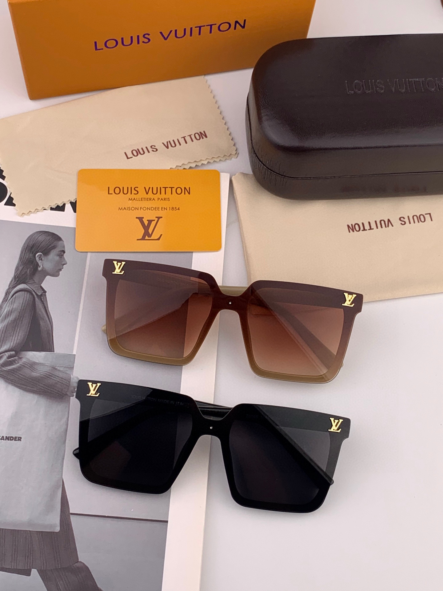 🔺LV🔻2025早春新款，众多明星同款[色]LV‼️‼️新款大框墨镜 ，🌈🌈宝丽来超清太阳镜🔝🔝型号：L