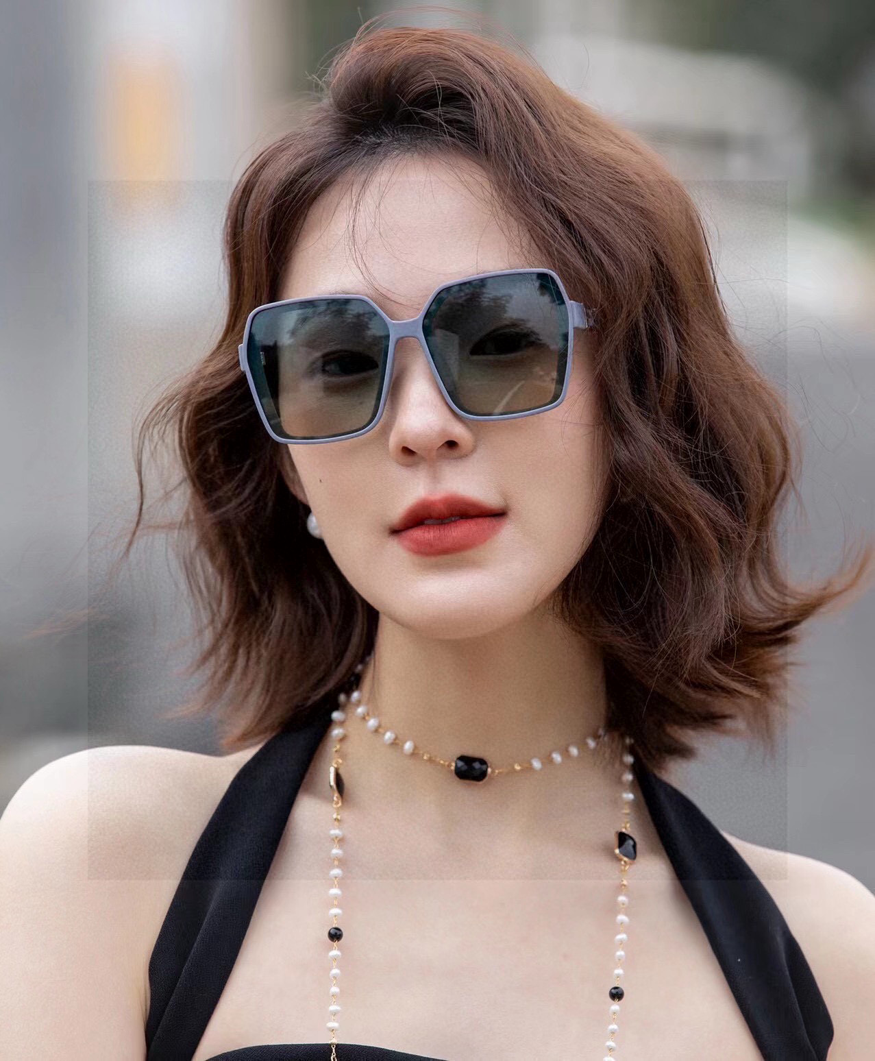 🔺 【芬迪】2025开春新款 潮流爆款 时尚方框偏光太阳镜 高品质 佩戴舒适 网红潮款墨镜 女士高清偏光