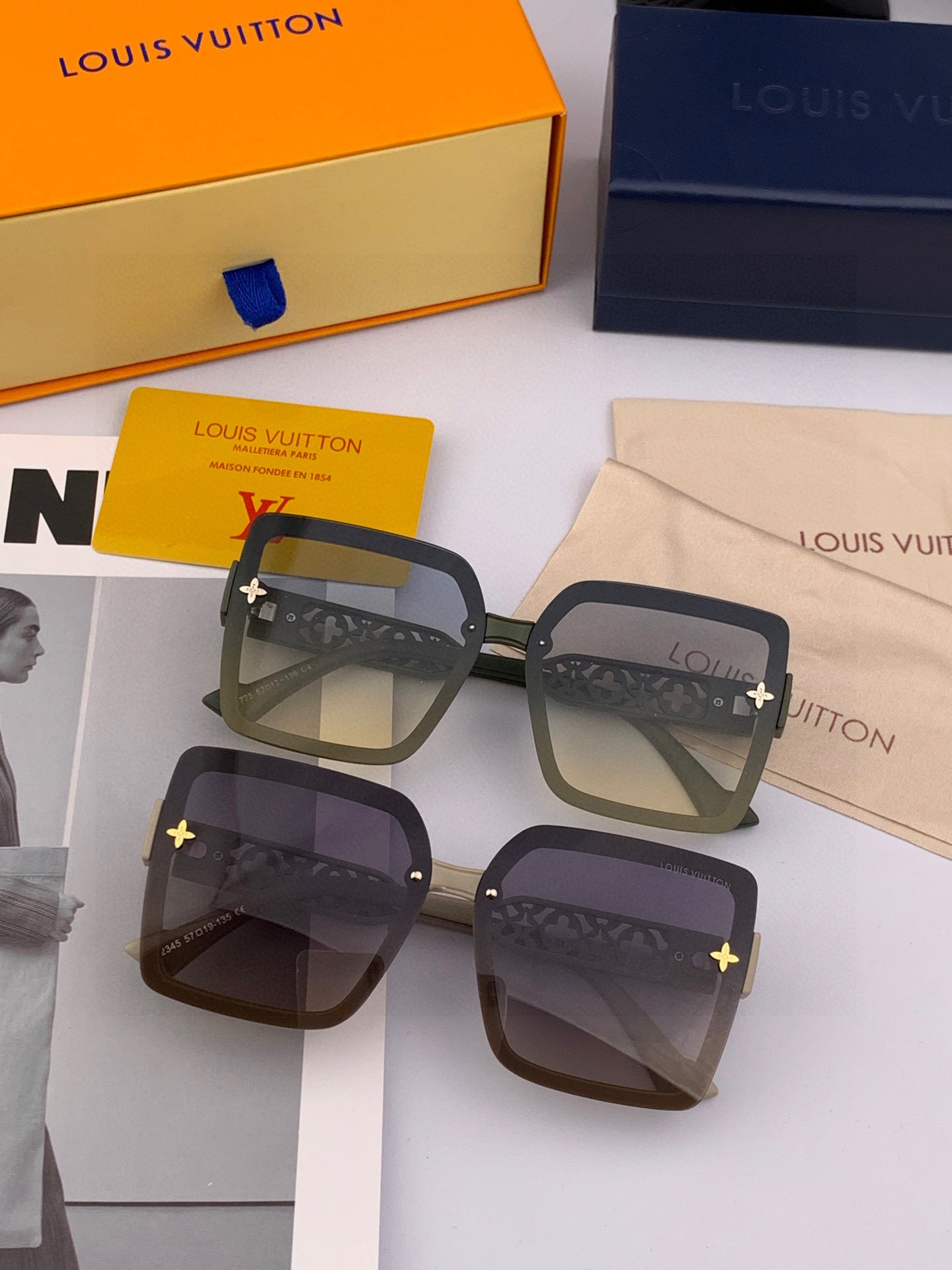 LV 太阳镜潮品官网模特同款 [玫瑰][玫瑰]四叶草🍀精致个性设计简约时尚 高品质值得拥有绝对潮爆整个夏