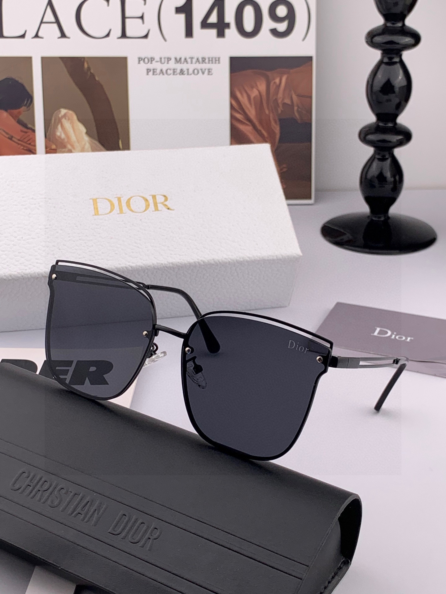 【TR偏光系列】DIOR 经典的方框设计，不挑脸型，无论搭配大衣还是连衣裙都非常显气质尼龙偏光镜片预防紫