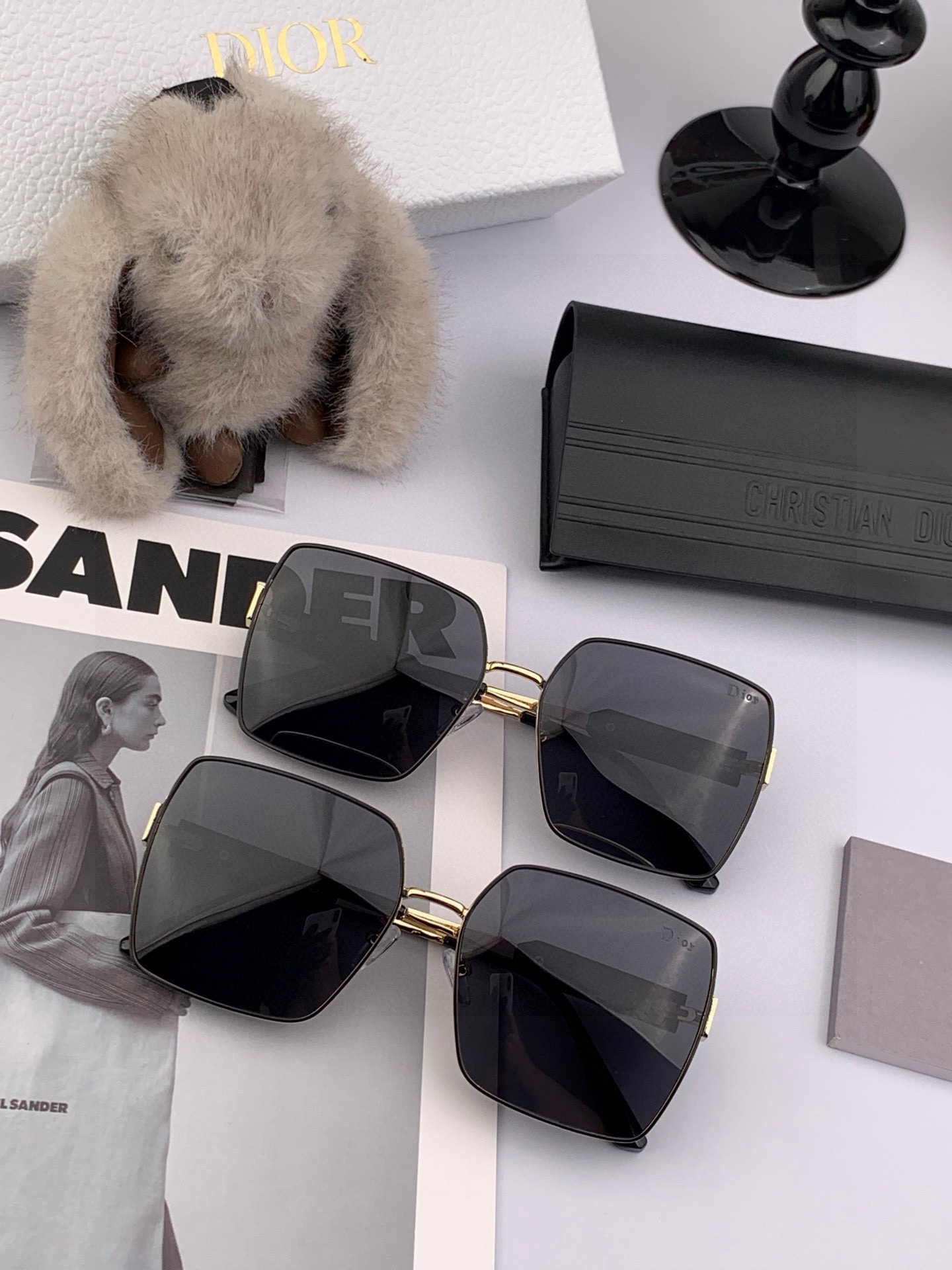 🔺 【DIOR-迪奥】2025开春新款 潮流爆款 时尚方框偏光太阳镜 高品质 佩戴舒适 网红潮款墨镜 型