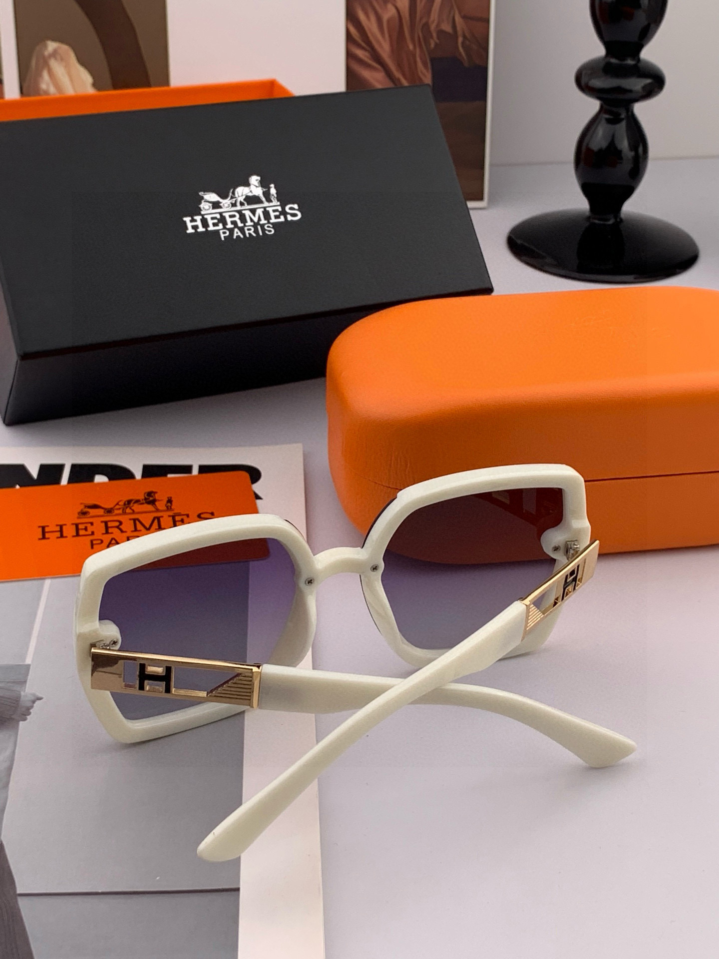 2025新款 爱马仕女士偏光太阳镜🕶️ 宝丽来高清镜片🎉高品质TR-90镜框 时尚百搭！型号：H2230
