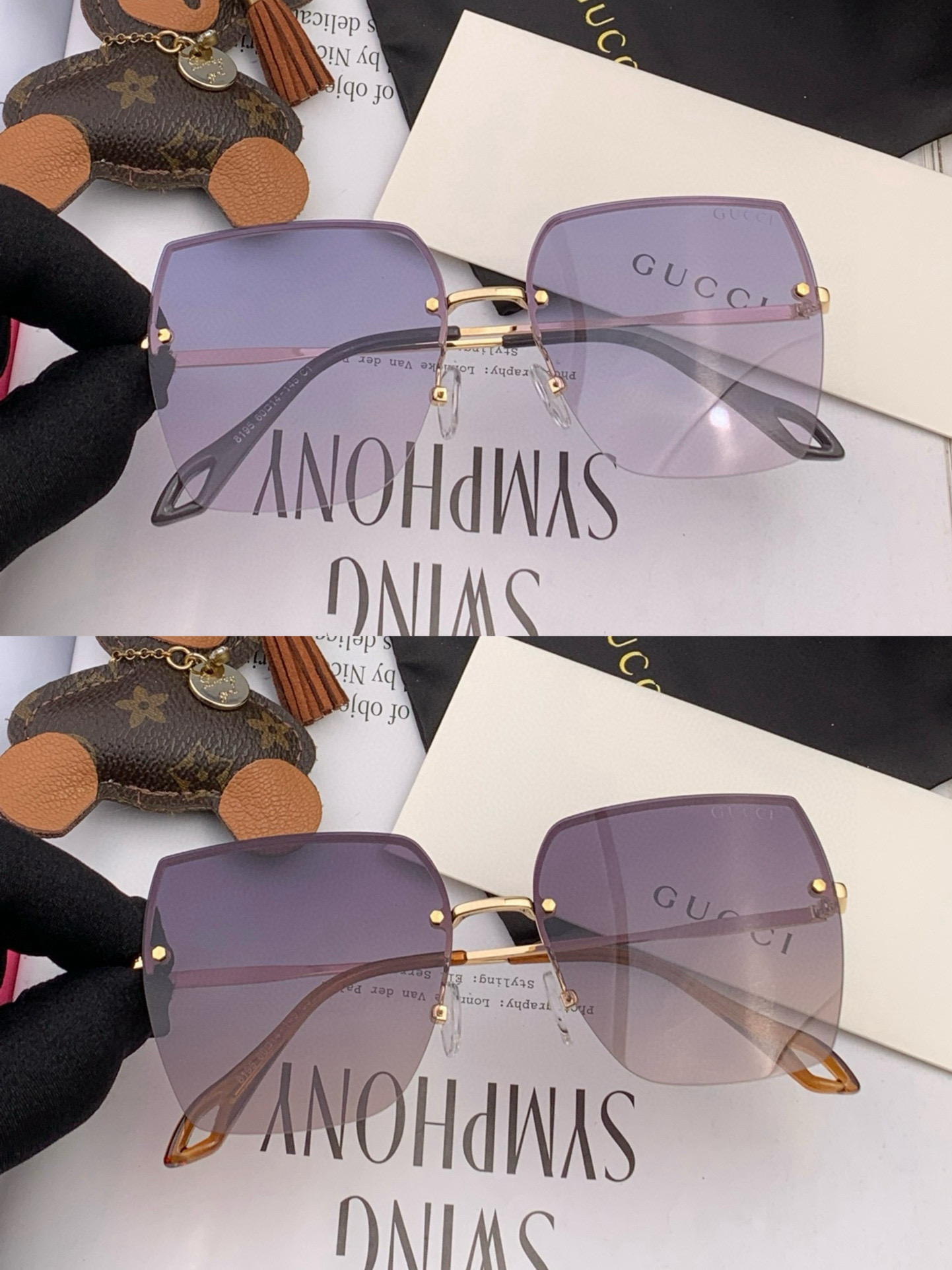 GUCCI潮流爆款 时尚大框太阳镜 佩戴舒适 网红潮款墨镜 ♥️♥️型号：CH5819