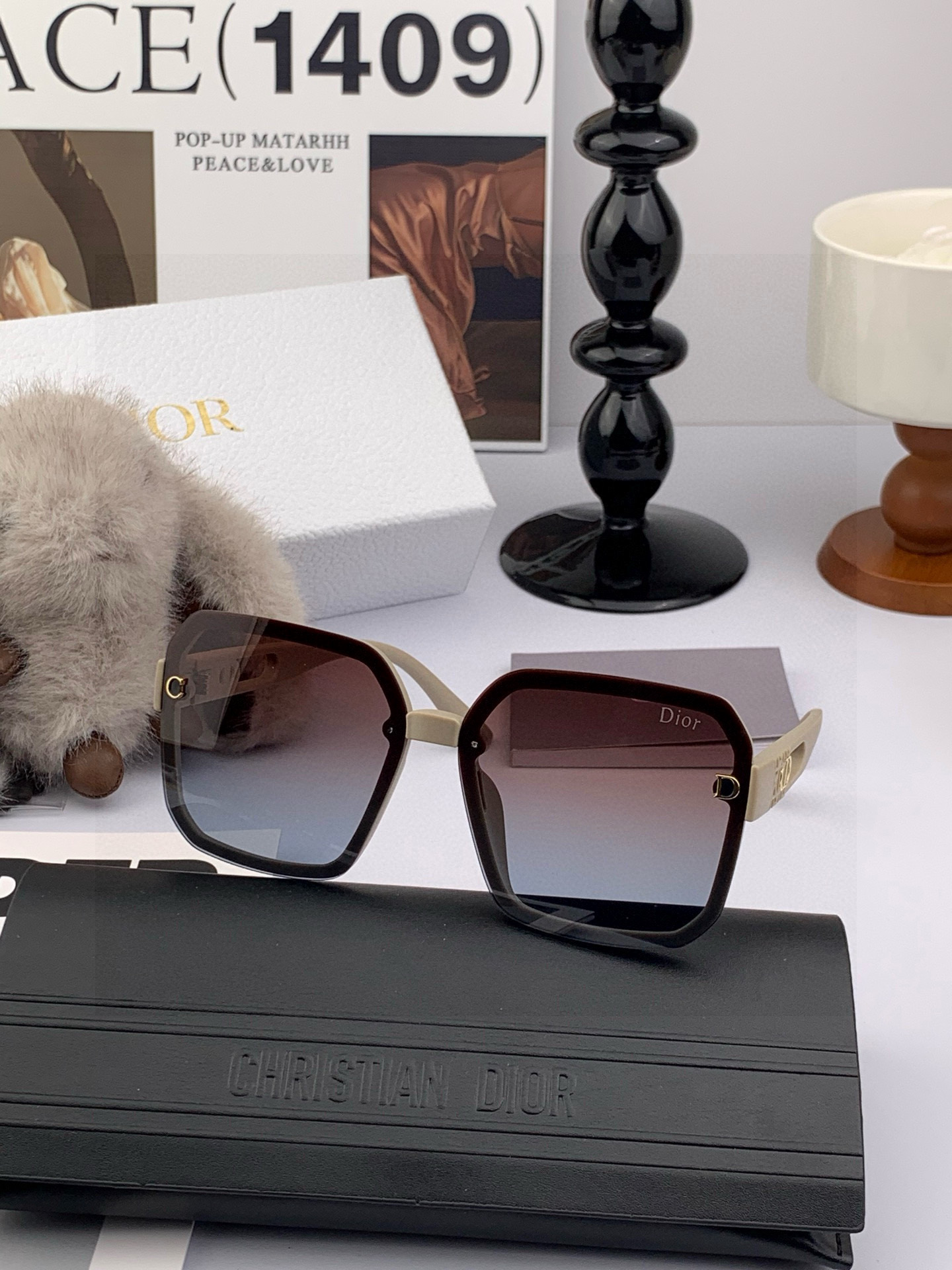 TR版本-偏光【独家大牌太阳镜无滤镜‼实拍上架 Dior官网最新发布新款太阳镜🕶，注意⚠我们是高清镜片，