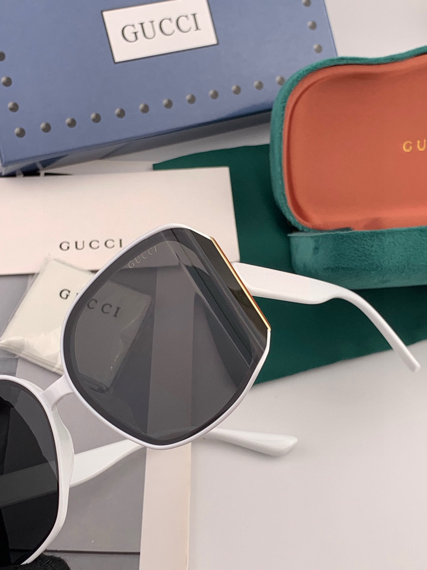 🔺 【GUCCI-偏光太阳镜】2025开春新款 潮流爆款 时尚圆框偏光太阳镜 高品质 佩戴舒适 网红潮款