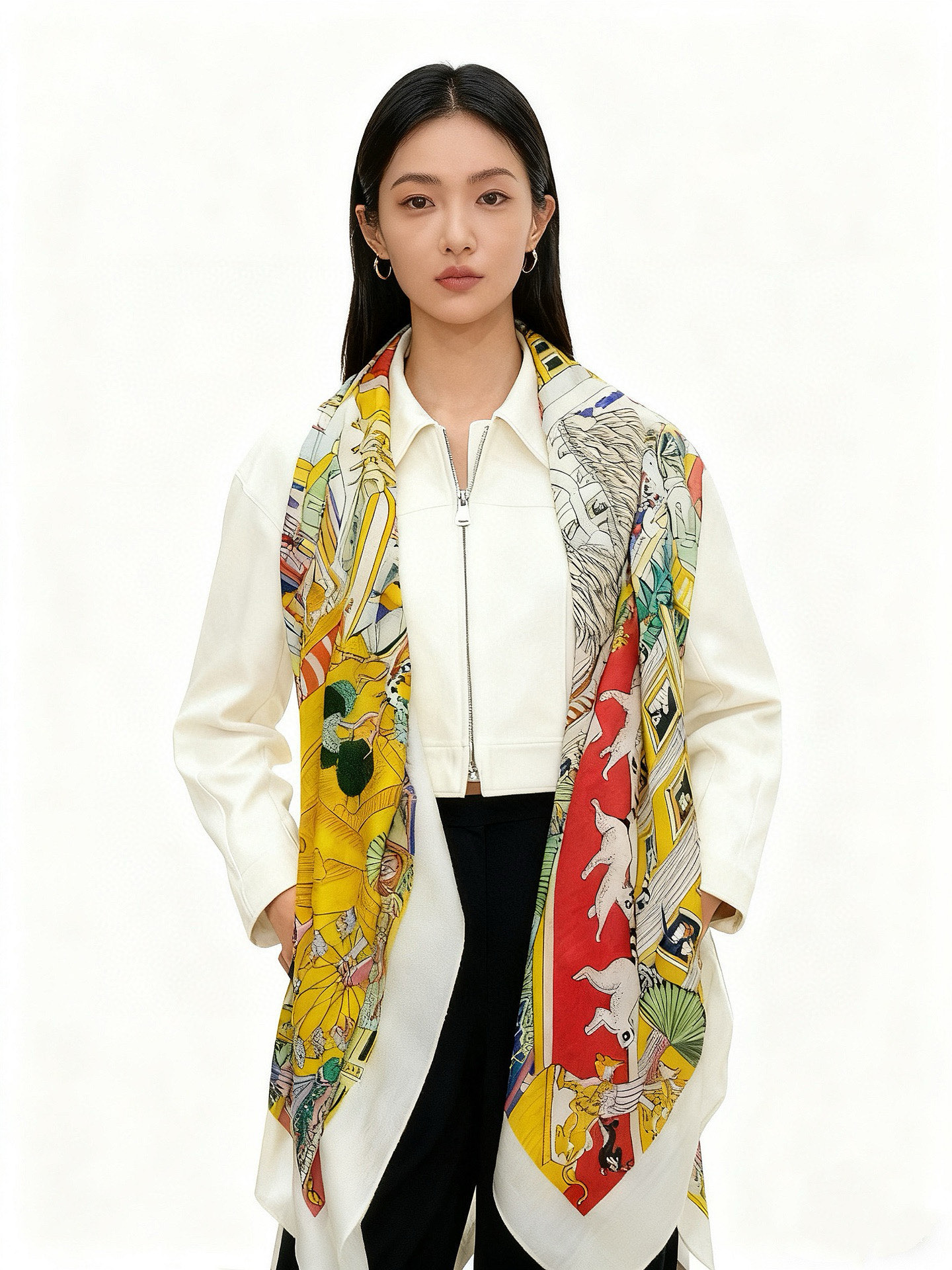 NO:581157,I bought the new cashmere model and said it looks good. I recommend the Hermès double-sided cashmere square scarf of the same color [Animal City double-sided same color]. It has top-notch craftsmanship and great value. Hermès’ counter pop-up has a three-dimensional presentation of patterns and textures. The real thing is of extremely high grade. Special craftsmanship. High-end research and development. Stunning. Special cutting-edge craftsmanship. Loved by Bai Fumei. Whether it is quality, style or price, it makes them scream for big brand control. Super high cost performance.  Definitely worth buying, size cm*cm, 70 cashmere silk high version scarf, high version scarf, hermes, real silk19860909羊绒新款买了都说好看推荐爱马仕双面同色羊绒方巾【动物之城双面同色】,顶级工艺超值爱马仕专柜爆款立体呈现图案纹路实物档次极高特殊工艺高端研发惊艳问世特殊尖端工艺处理受到白富美的喜欢 无论是品质 款式 价格都令大牌控的她们尖叫 超高性价比 绝对值得入手尺寸cm*cm,70羊绒真丝高版本围巾,高版本围巾,hermes,real silk,scarf