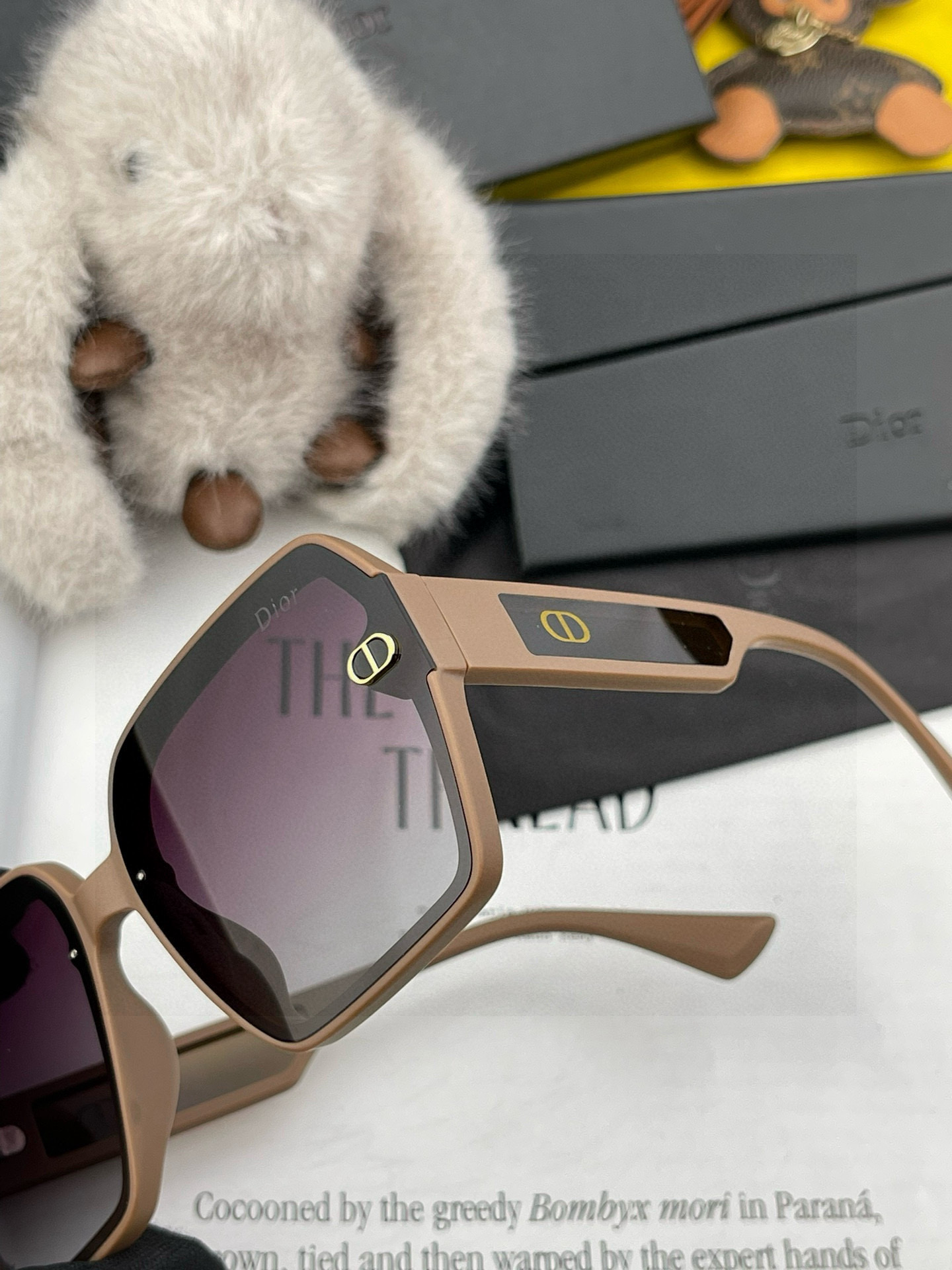 🔺 【DIOR-迪奥】2025开春新款 潮流爆款 时尚方框偏光太阳镜 高品质 佩戴舒适 网红潮款墨镜 型