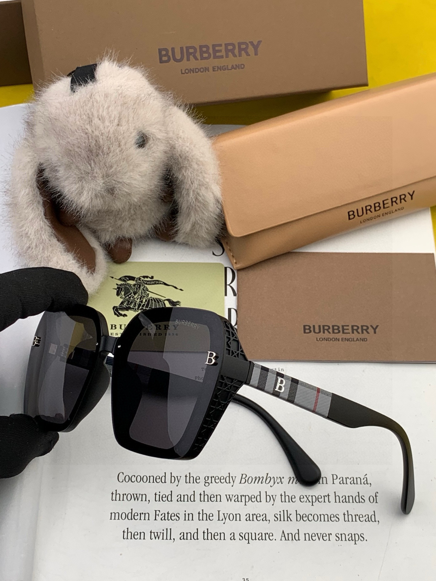 【偏光系列太阳镜】🎈原版出货 巴宝莉网红超爆款💙经典奢华全球风[强][酷][亲亲] 时尚方框太阳镜[得意