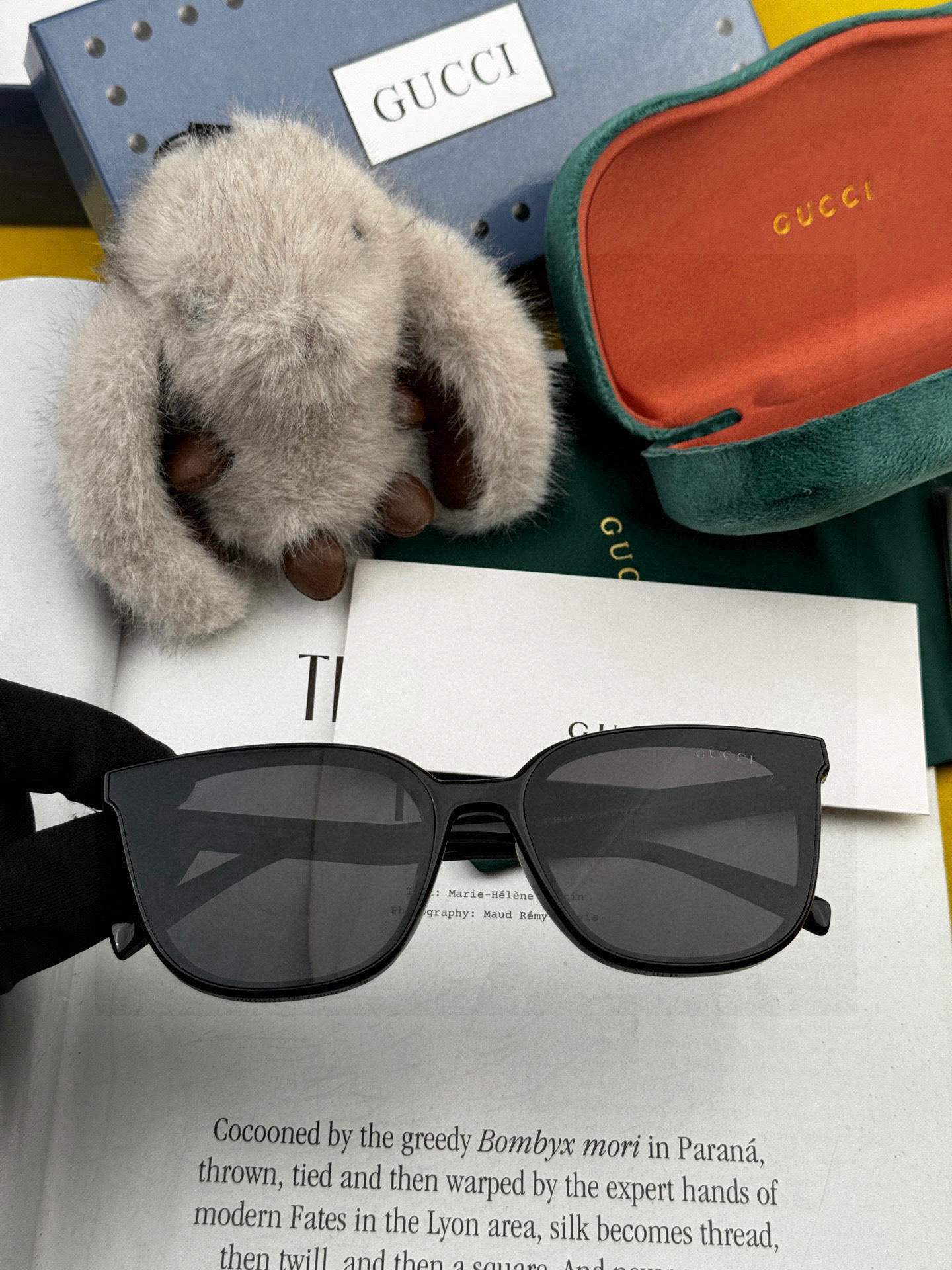 🔺 【GUCCI】2025开春新款 潮流爆款 时尚方框偏光太阳镜 高品质 佩戴舒适 网红潮款墨镜 女士高