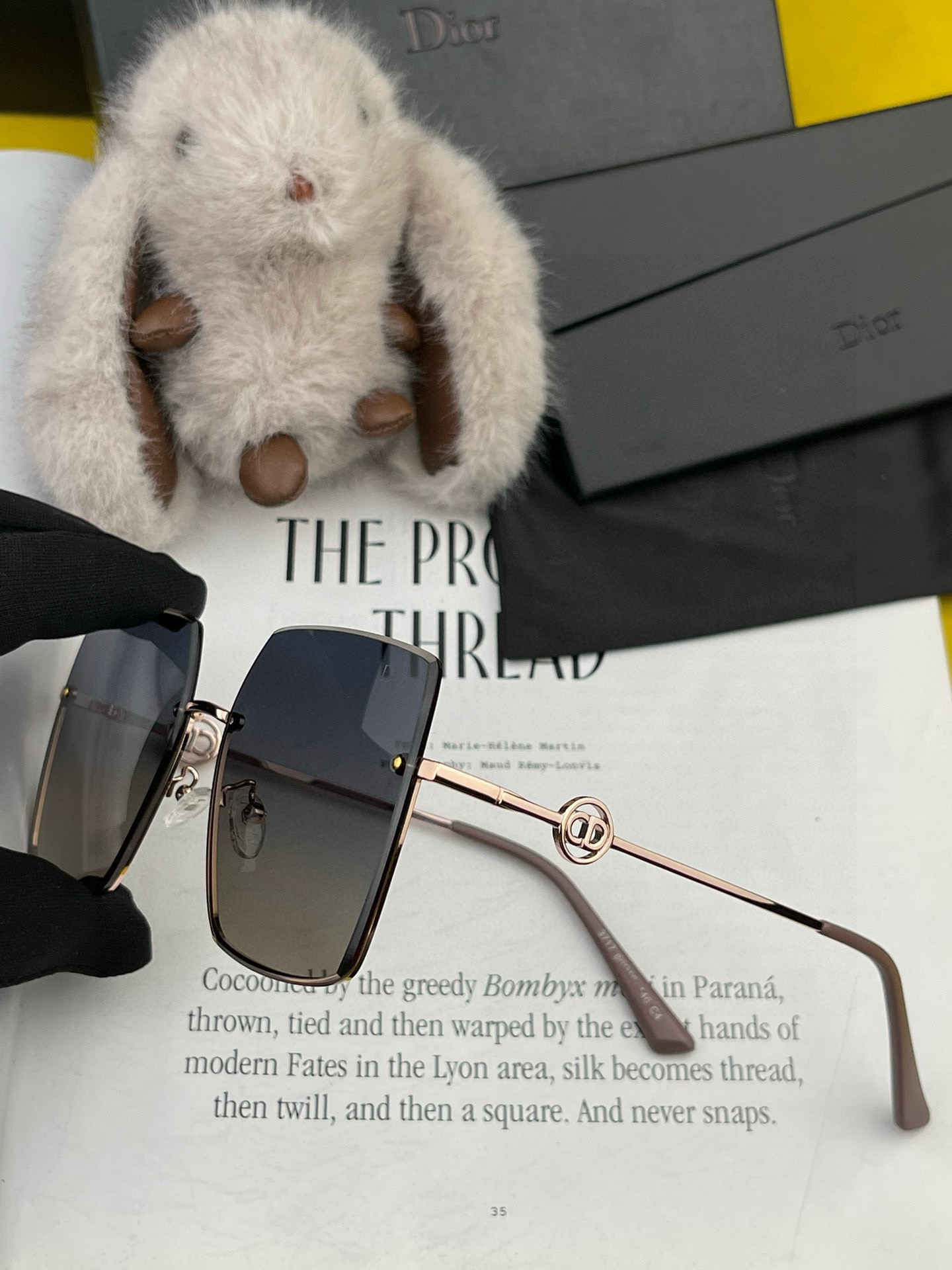 DIOR🌋☔️时尚无框太阳镜镜片 顶级奢侈品[强] 高品质[胜利][亲亲]🍦🍨 [得意] 气质非凡😄 🍫