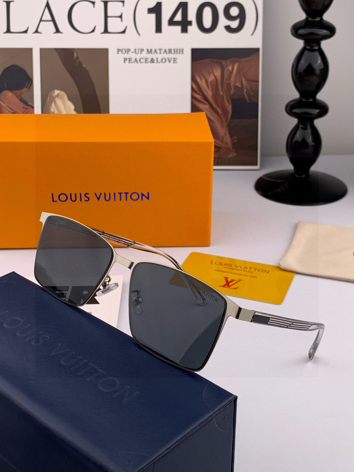 GUCCI 男款炫彩飞行员偏光太阳镜 ❤️材质：高清尼龙加厚卡槽高清偏光镜片 🌹无边框镜架💕颜👍型号：G