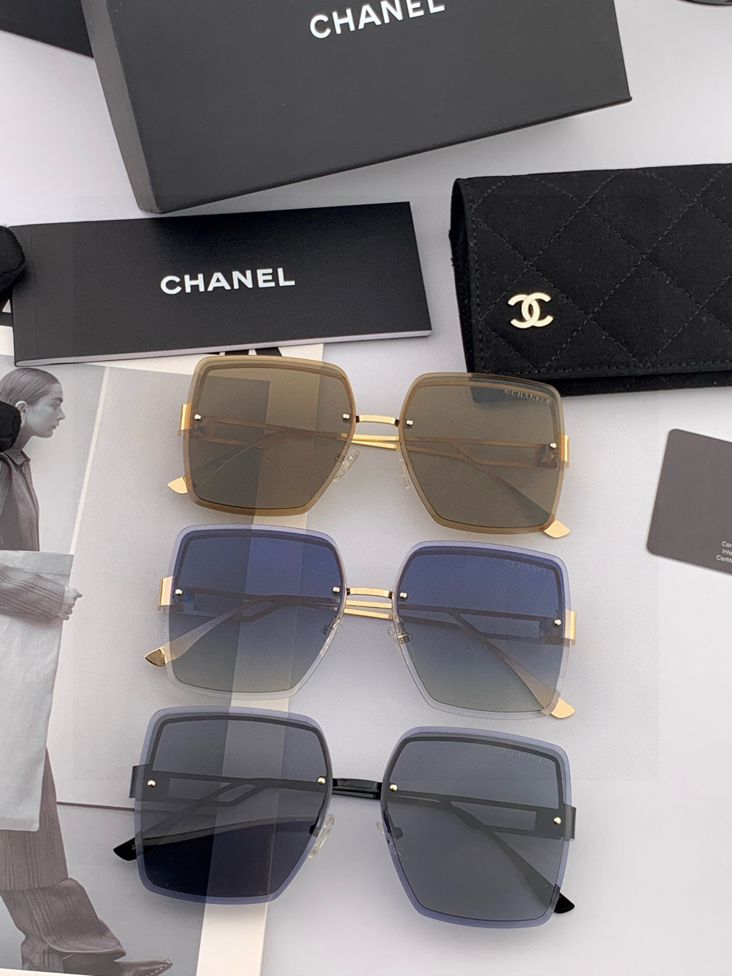 🔺 【DIOR-迪奥】2025开春新款 潮流爆款 时尚方框偏光太阳镜 高品质 佩戴舒适 网红潮款墨镜 型