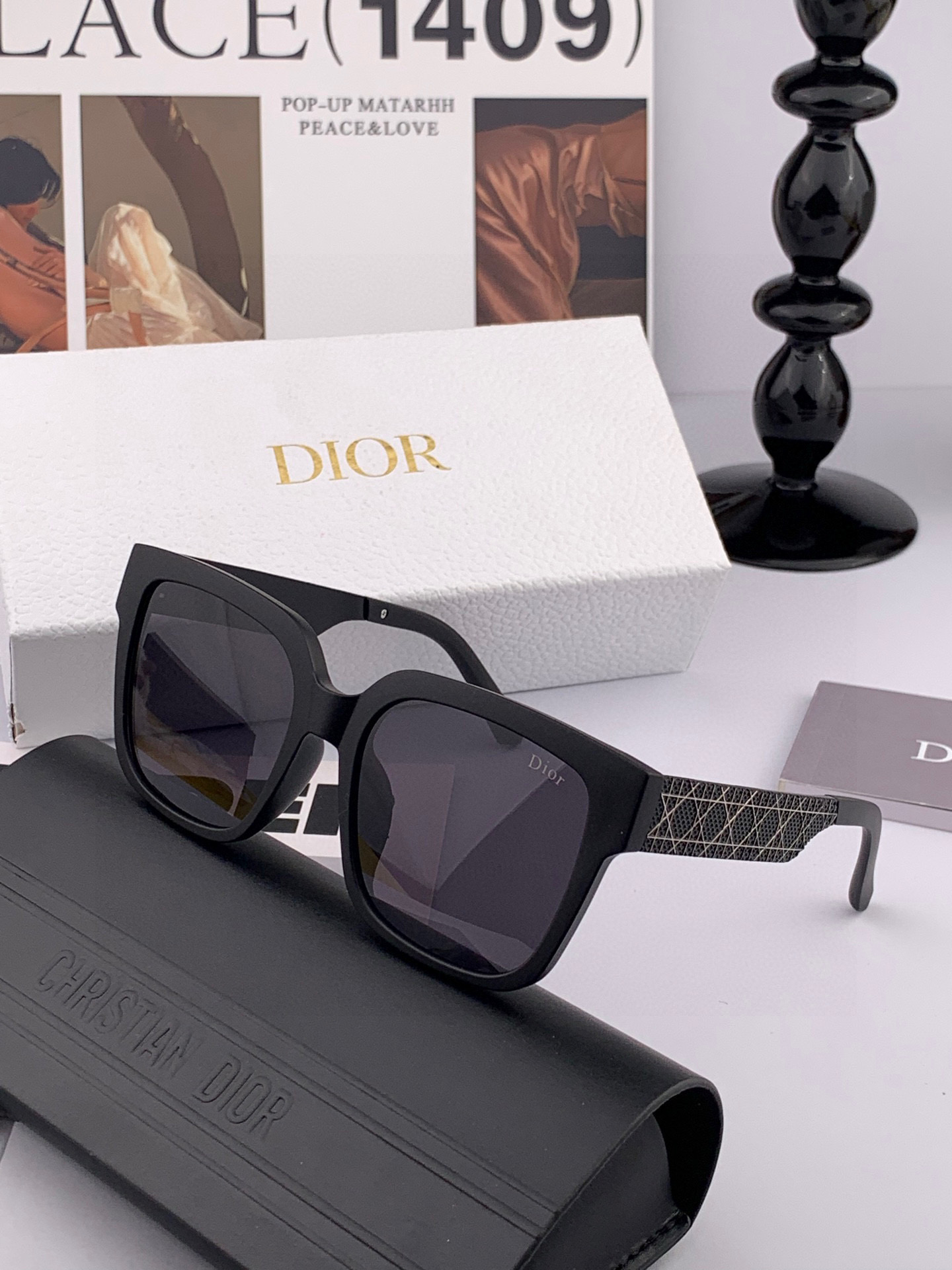 🔺 【DIOR-迪奥】2025开春新款 潮流爆款 时尚方框太阳镜 高品质 佩戴舒适 网红潮款墨镜 型号：