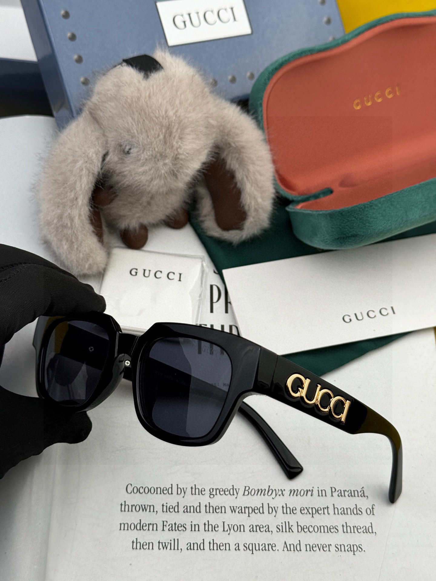🔺 【GUCCI】2025开春新款 潮流爆款 时尚方框太阳镜 高品质 佩戴舒适 网红潮款墨镜 型号：G1