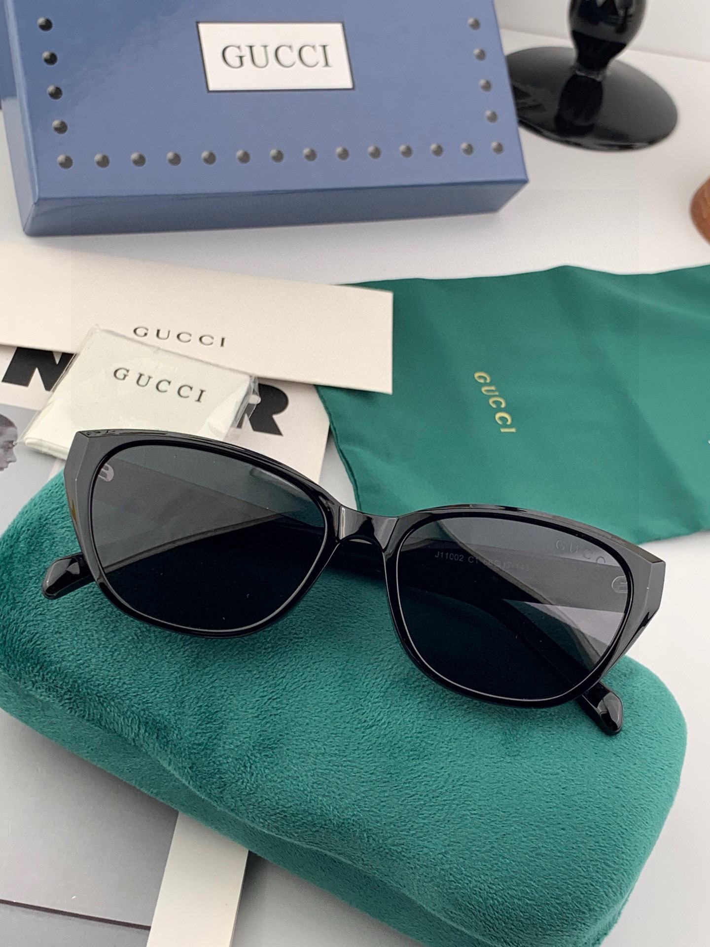 🔺 【GUCCI】2025开春新款 潮流爆款 时尚方框偏光太阳镜 高品质 佩戴舒适 网红潮款墨镜 女士高