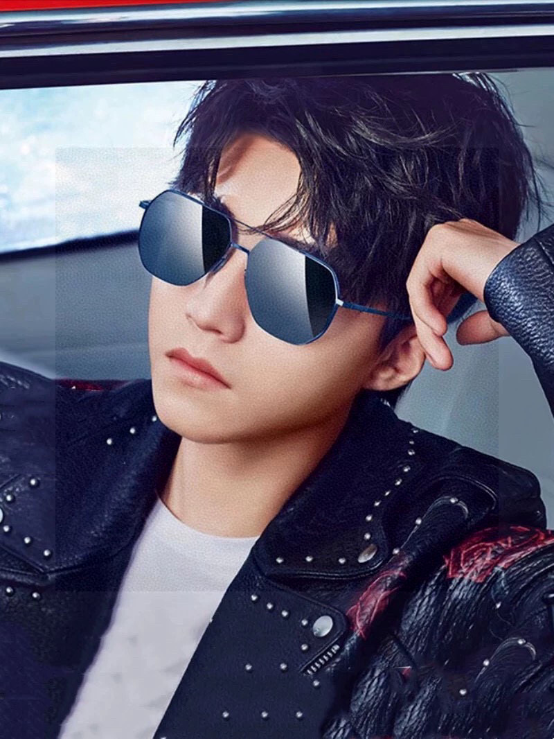 GUCCI 男款炫彩飞行员偏光太阳镜 ❤️材质：高清尼龙加厚卡槽高清偏光镜片 🌹无边框镜架💕颜👍型号：G