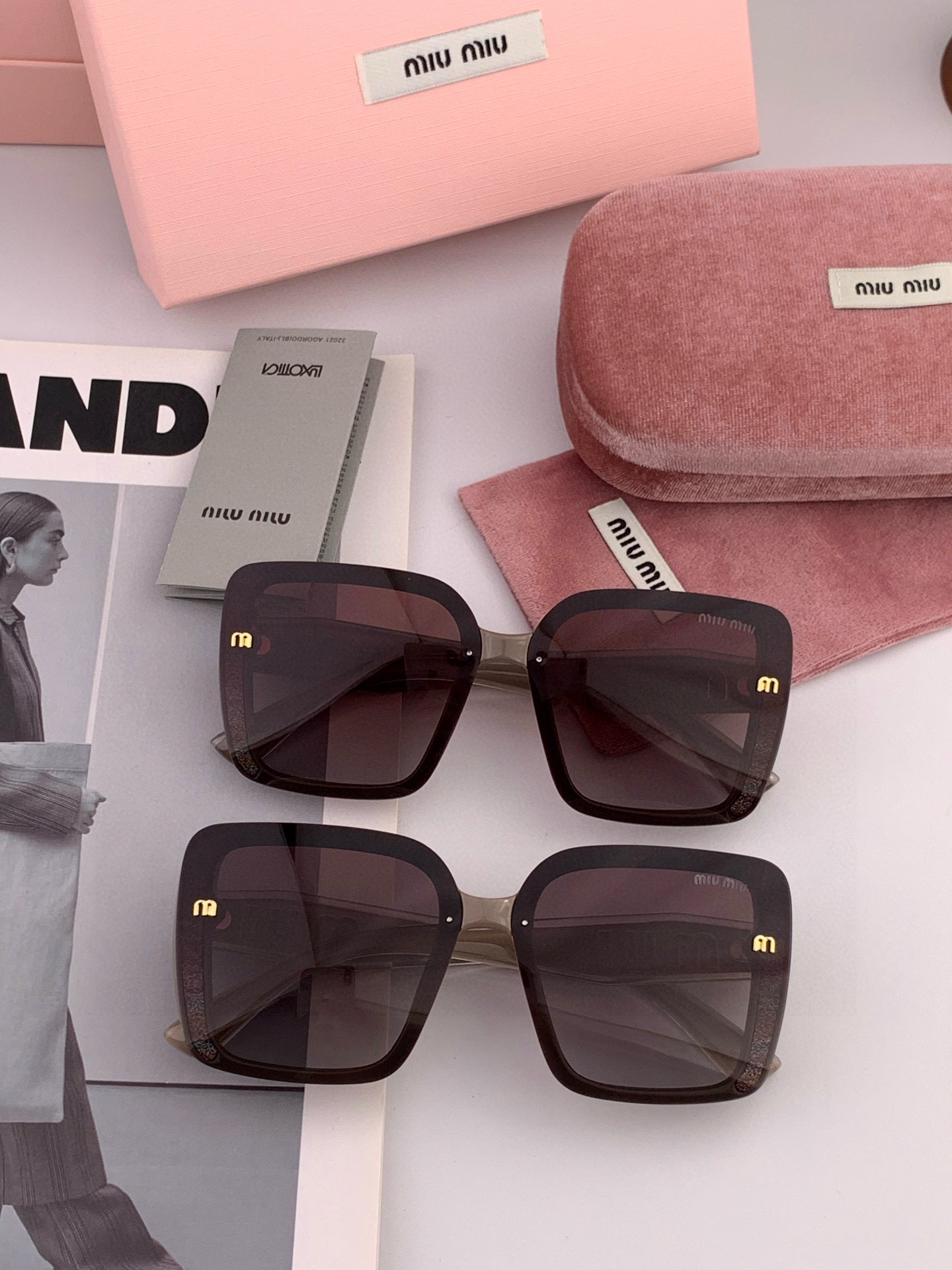 MIUMIU/缪缪🖇🖇2025🌟闪耀新款璀璨登台 ❤❤太阳镜潮品 精致个性设计简约时尚 专柜品质值得拥有
