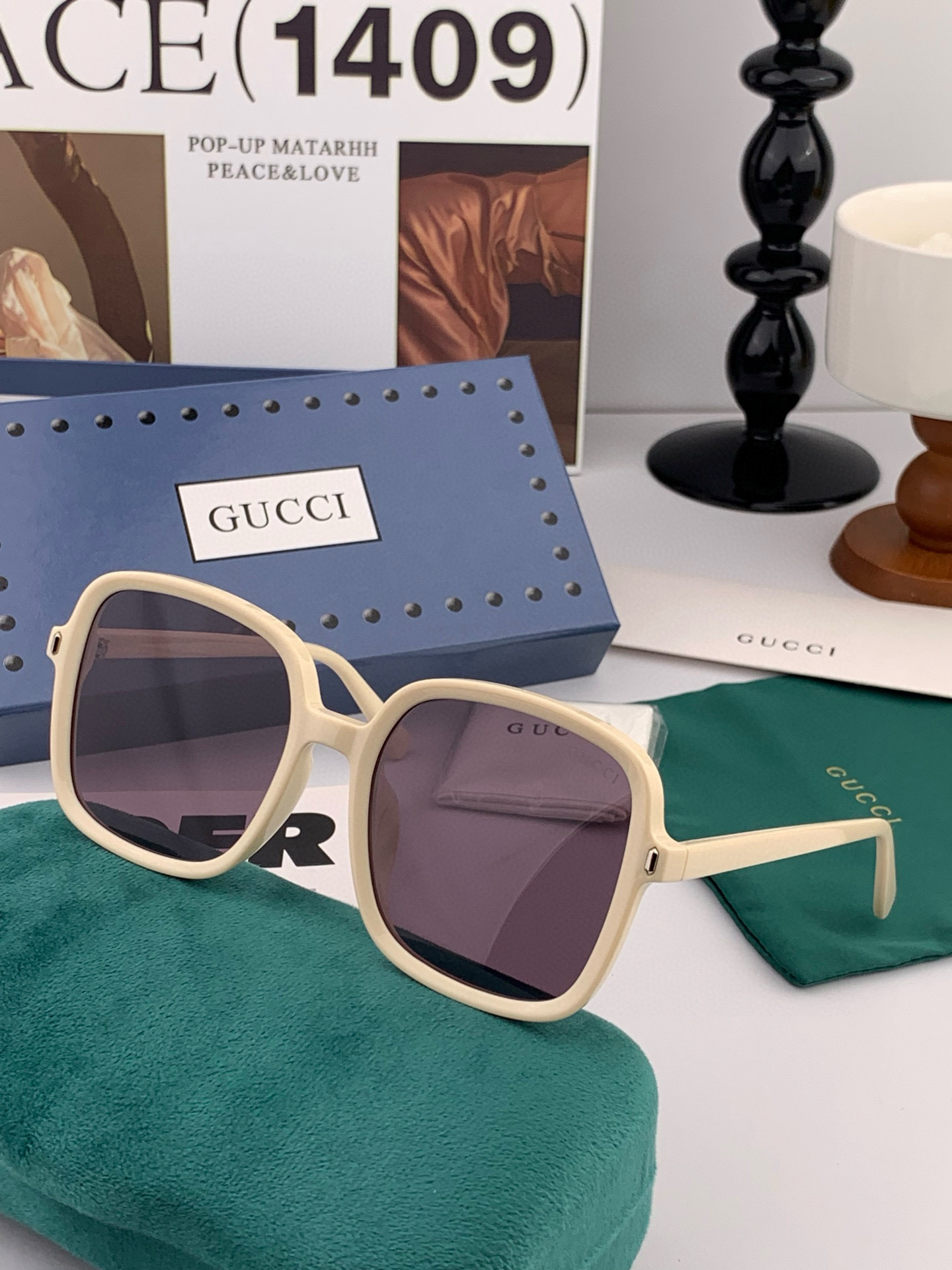 🔺GUCCI🔻古驰 GG方框太阳镜 完美品质 🎓独特设计 适合各种脸型 亮相时装周 超时尚百搭 实物精致