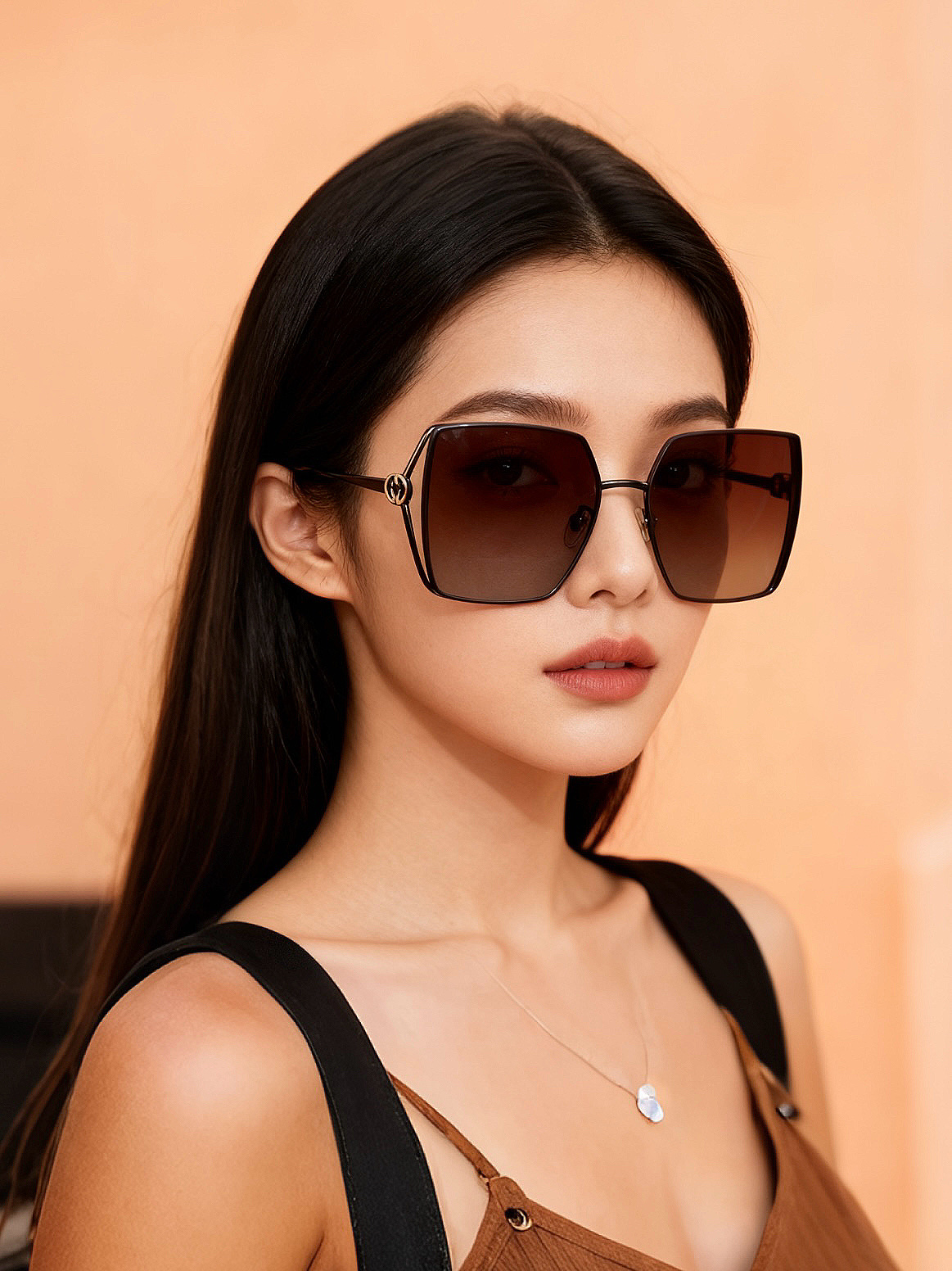 🔺 【GUCCI】2025开春新款 潮流爆款 时尚方框偏光太阳镜 高品质 佩戴舒适 网红潮款墨镜 女士高