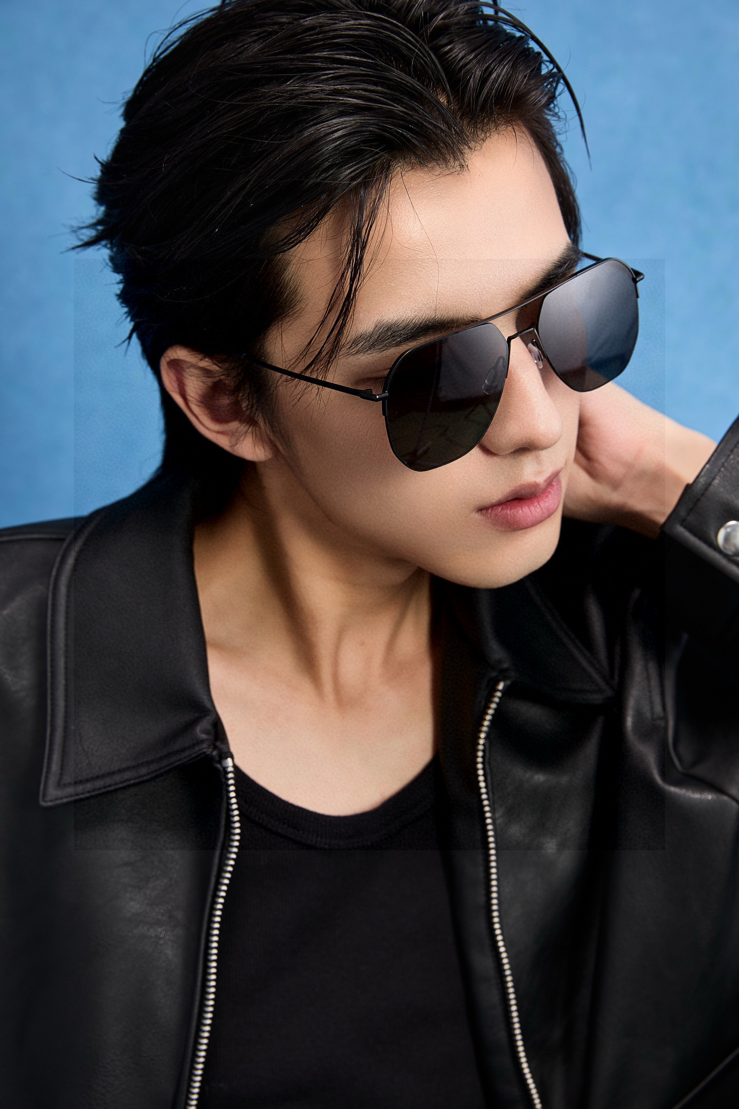 GUCCI 男款炫彩飞行员偏光太阳镜 ❤️材质：高清尼龙加厚卡槽高清偏光镜片 🌹无边框镜架💕颜👍型号：G