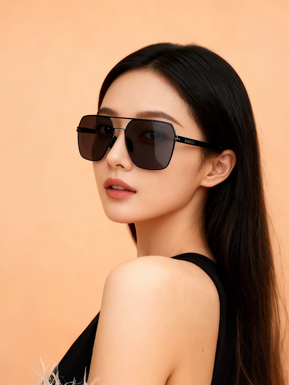 ♦️GUCCI 2025新款男女情侣款太阳镜多边形墨镜iP电镀永不褪色 超轻超有弹性整幅眼镜无螺丝重要的