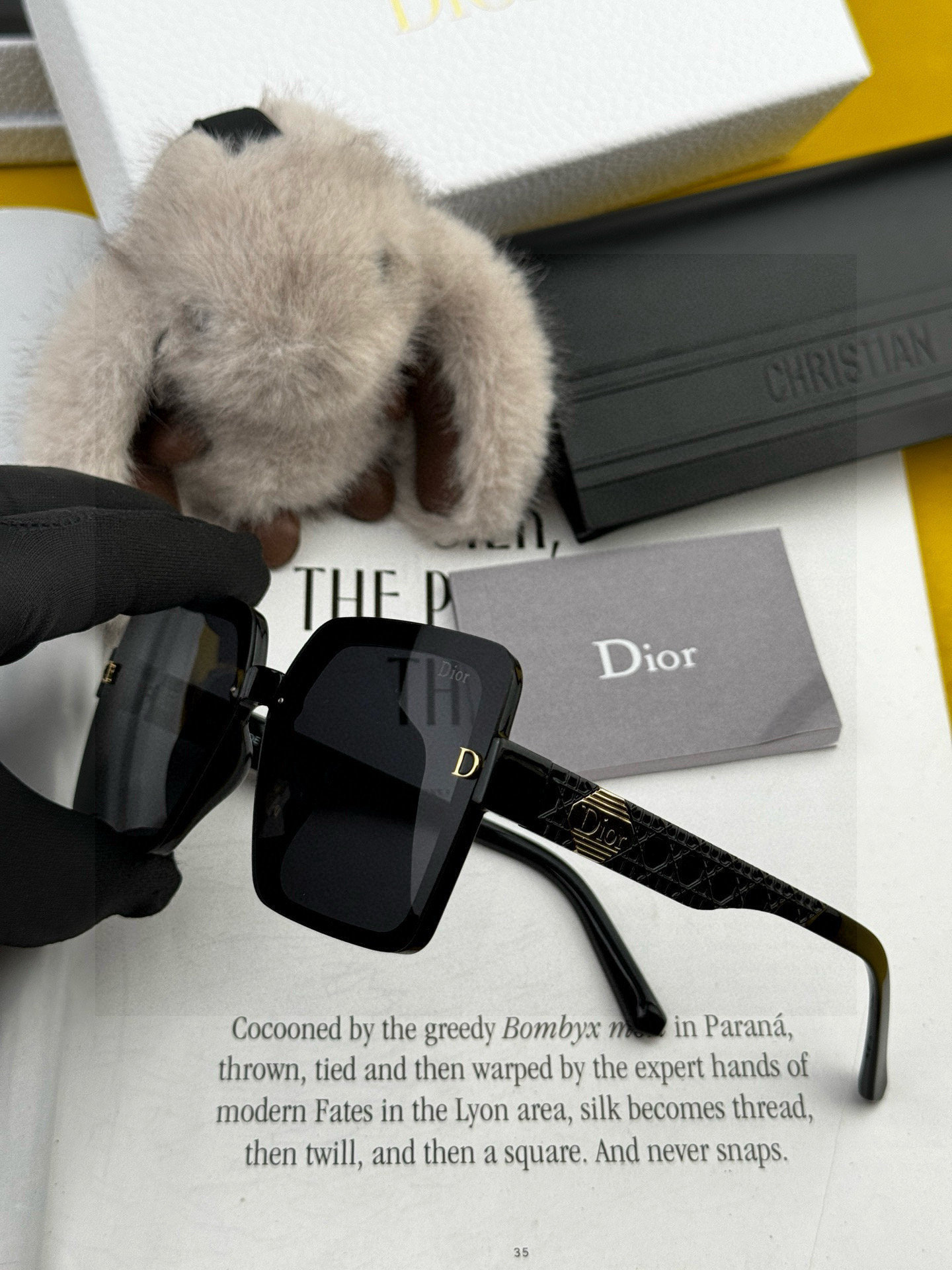 🔺 【DIOR-迪奥】2025开春新款 潮流爆款 时尚方框偏光太阳镜 高品质 佩戴舒适 网红潮款墨镜 女