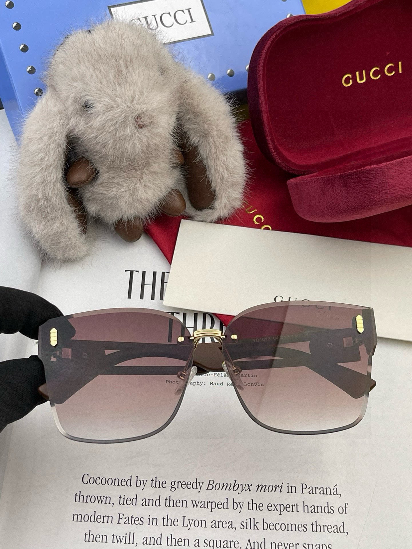 🔺 【GUCCI】2025开春新款 潮流爆款 时尚方框太阳镜 高品质 佩戴舒适 网红潮款墨镜 型号：G3