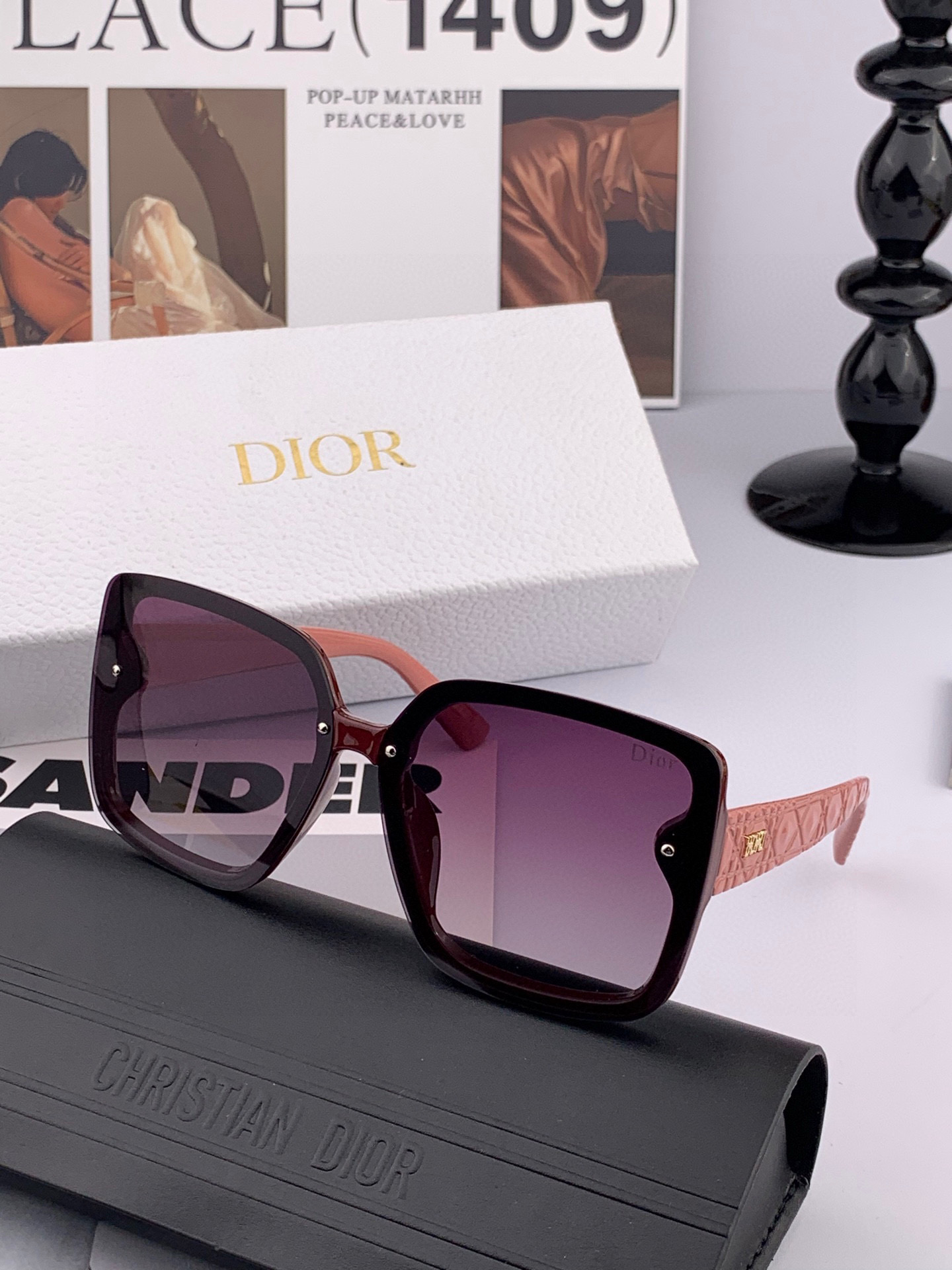 TR版本-偏光【独家大牌太阳镜无滤镜‼实拍上架 Dior官网最新发布新款太阳镜🕶，注意⚠我们是高清镜片，