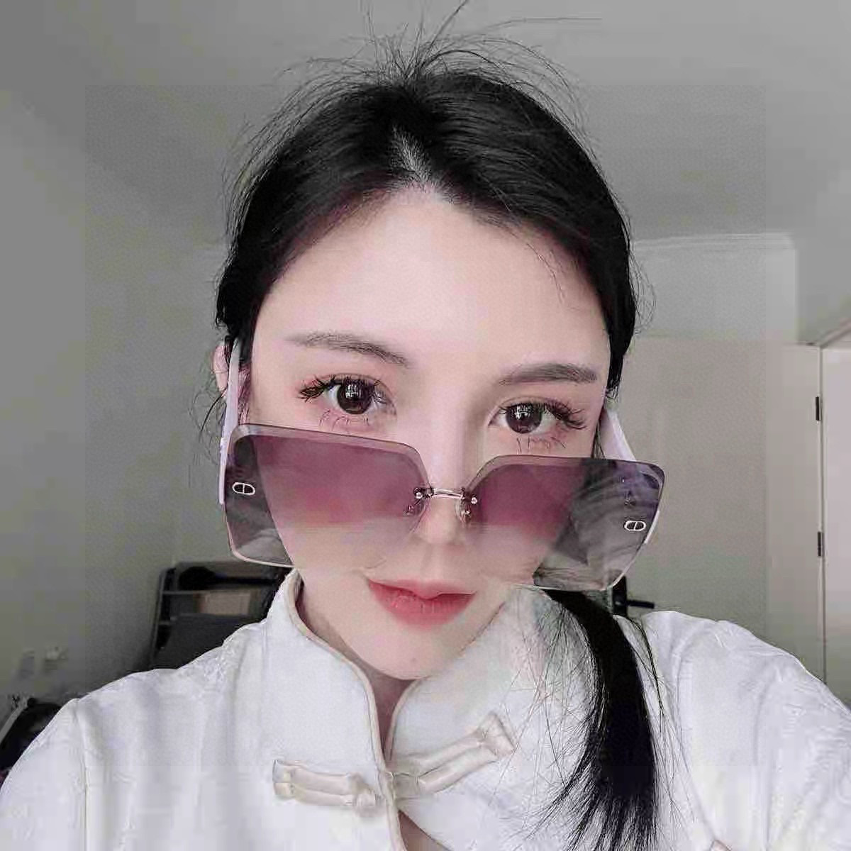 🔺 【DIOR-迪奥】2025开春新款 潮流爆款 时尚方框太阳镜 高品质 佩戴舒适 网红潮款墨镜 型号：