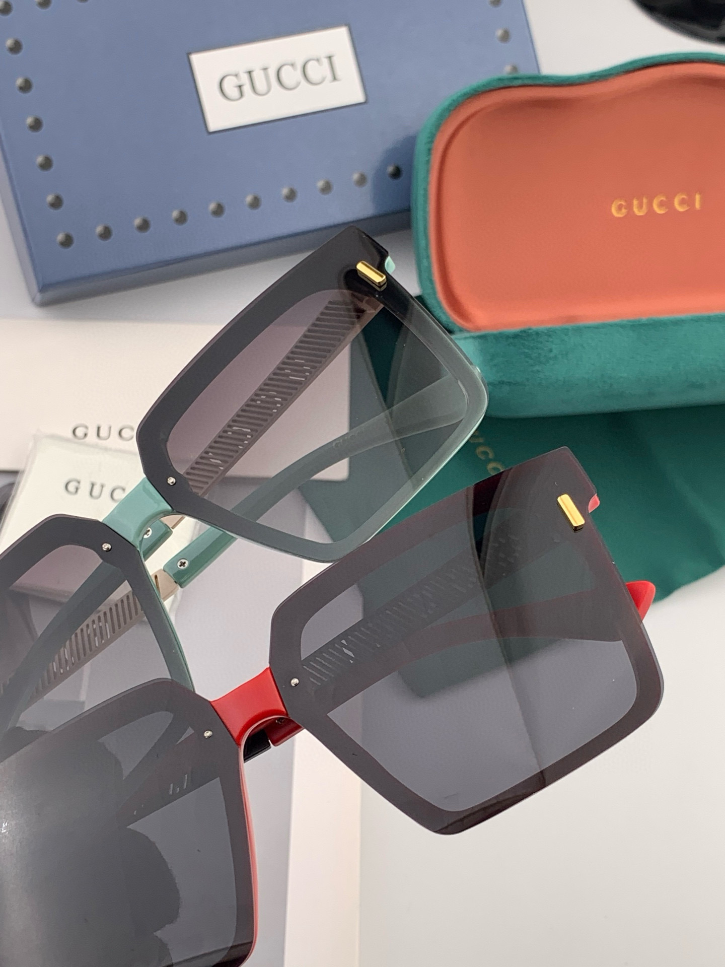 【TR偏光系列】Gucci 经典的方框设计，不挑脸型，无论搭配大衣还是连衣裙都非常显气质偏光镜片预防紫外