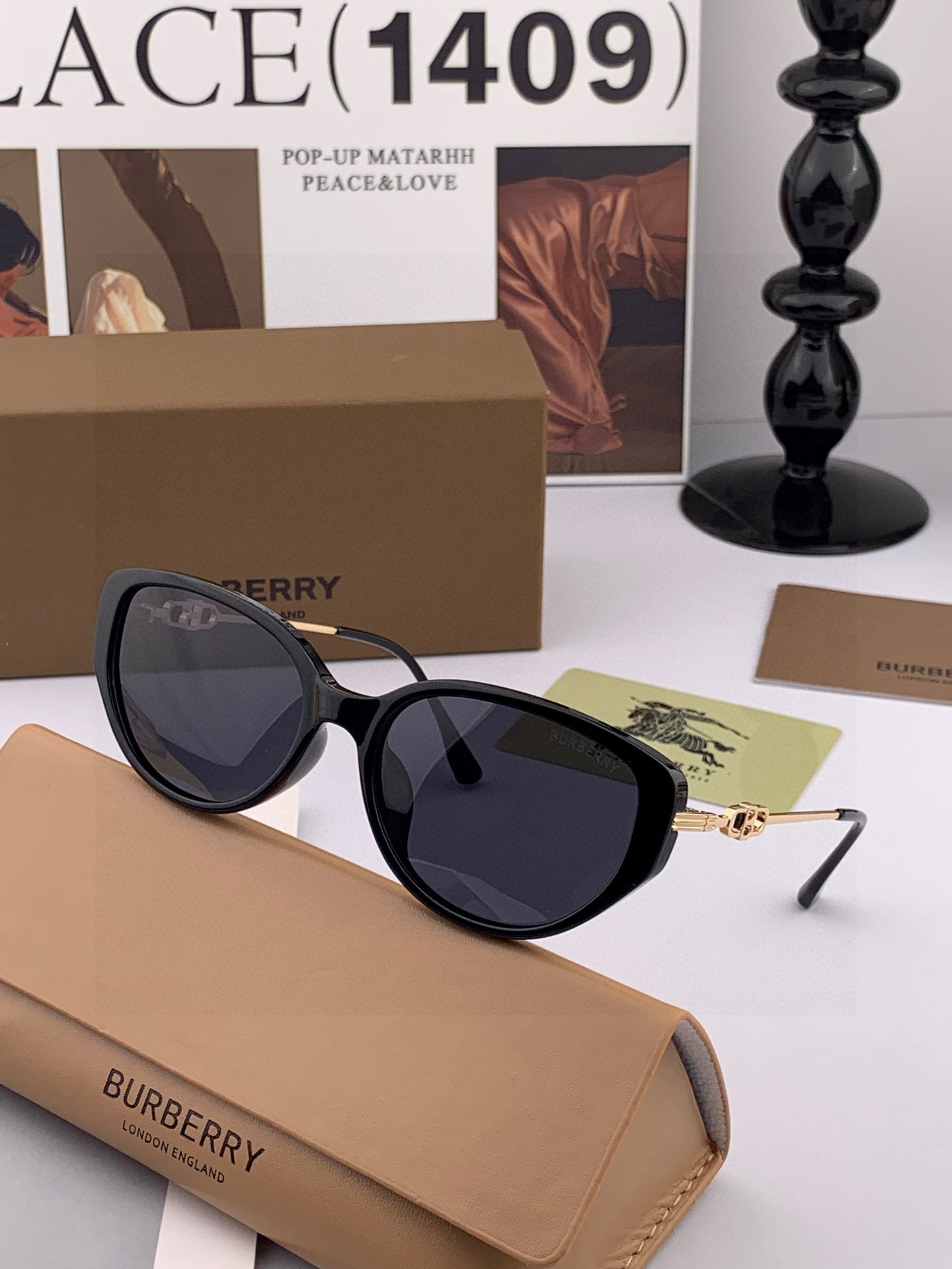 【偏光系列太阳镜】🎈原版出货 巴宝莉网红超爆款💙经典奢华全球风[强][酷][亲亲] 时尚方框太阳镜[得意